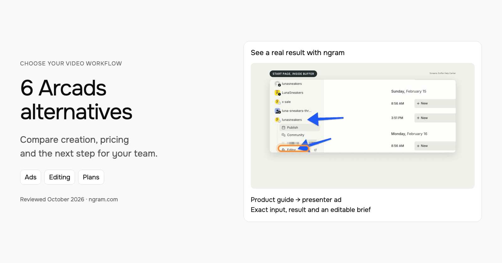 6 Arcads alternatives for ads and video creation