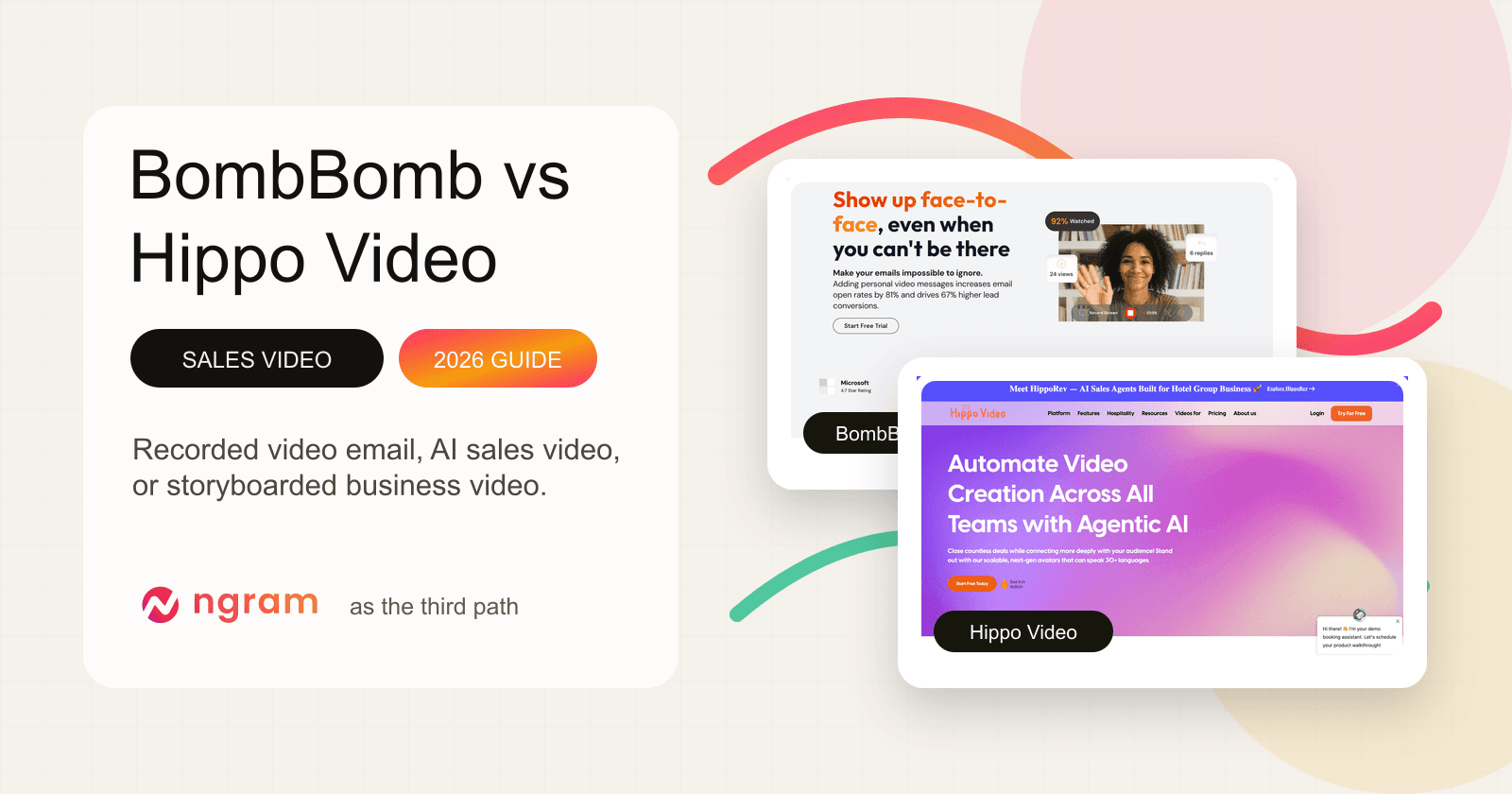 BombBomb vs Hippo Video (2026): Which Sales Video Tool Fits?