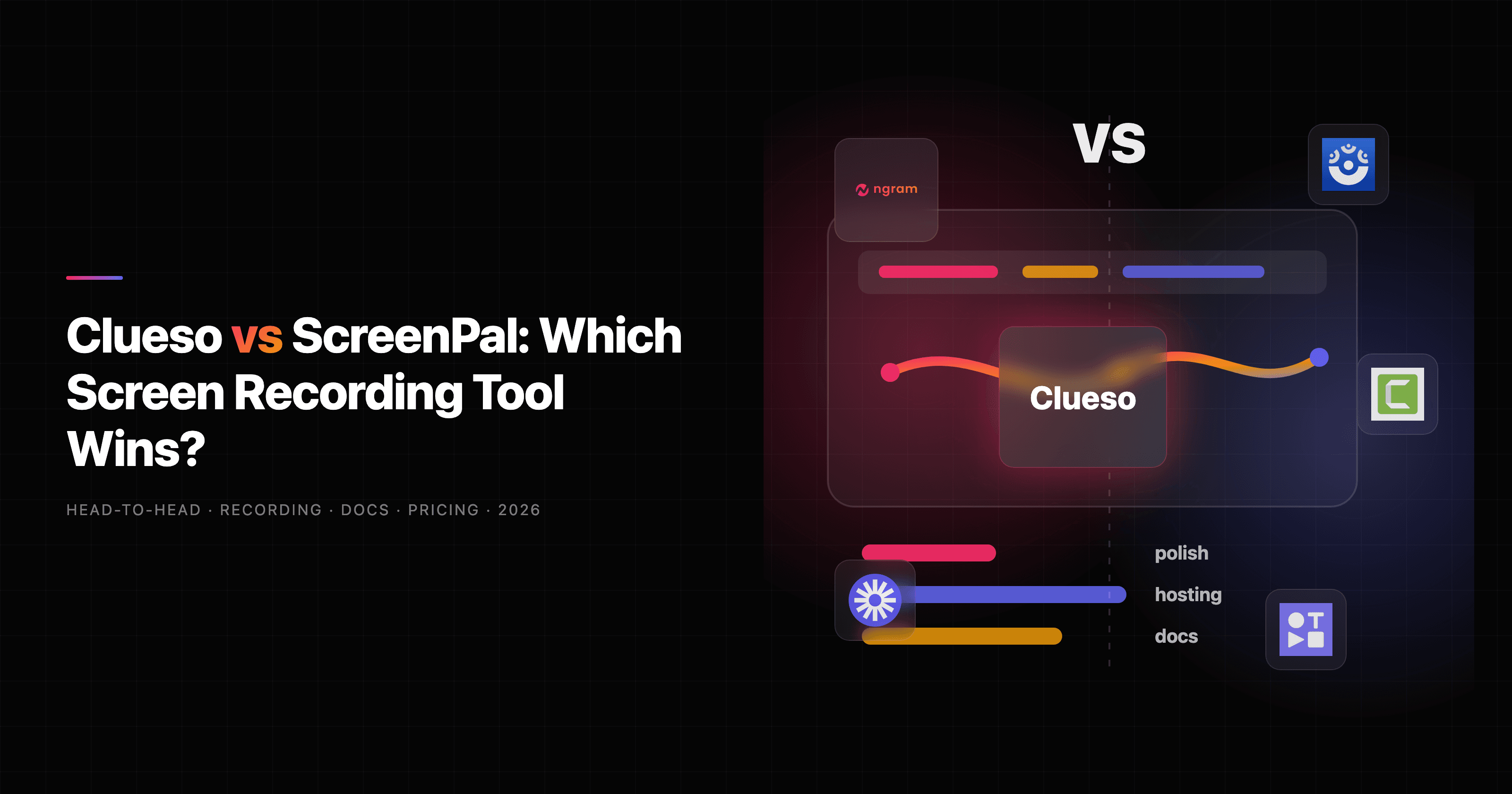 Clueso vs ScreenPal: Which Screen Recording Tool Fits 2026