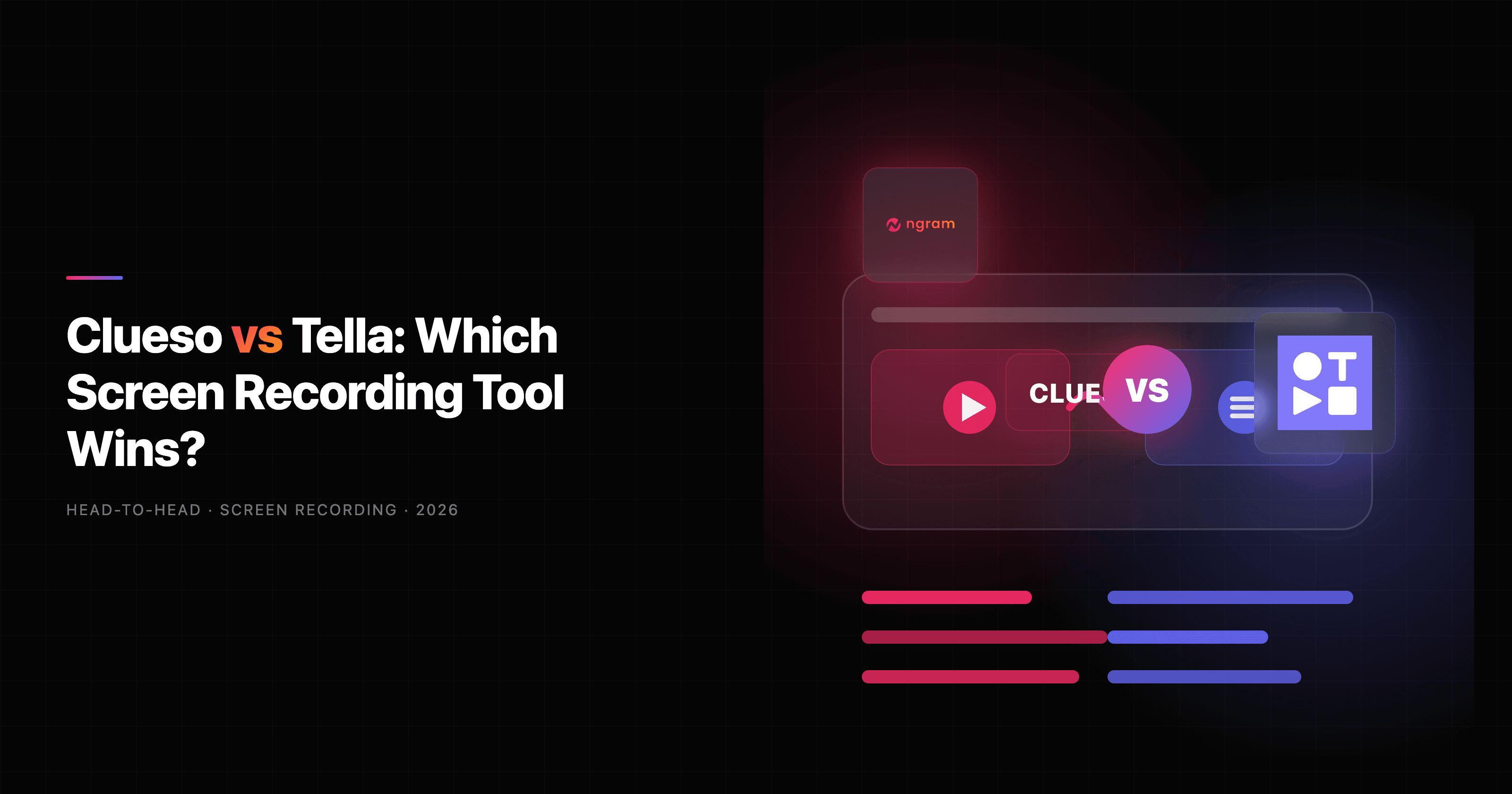 Clueso vs Tella: Which Screen Recording Tool Wins in 2026