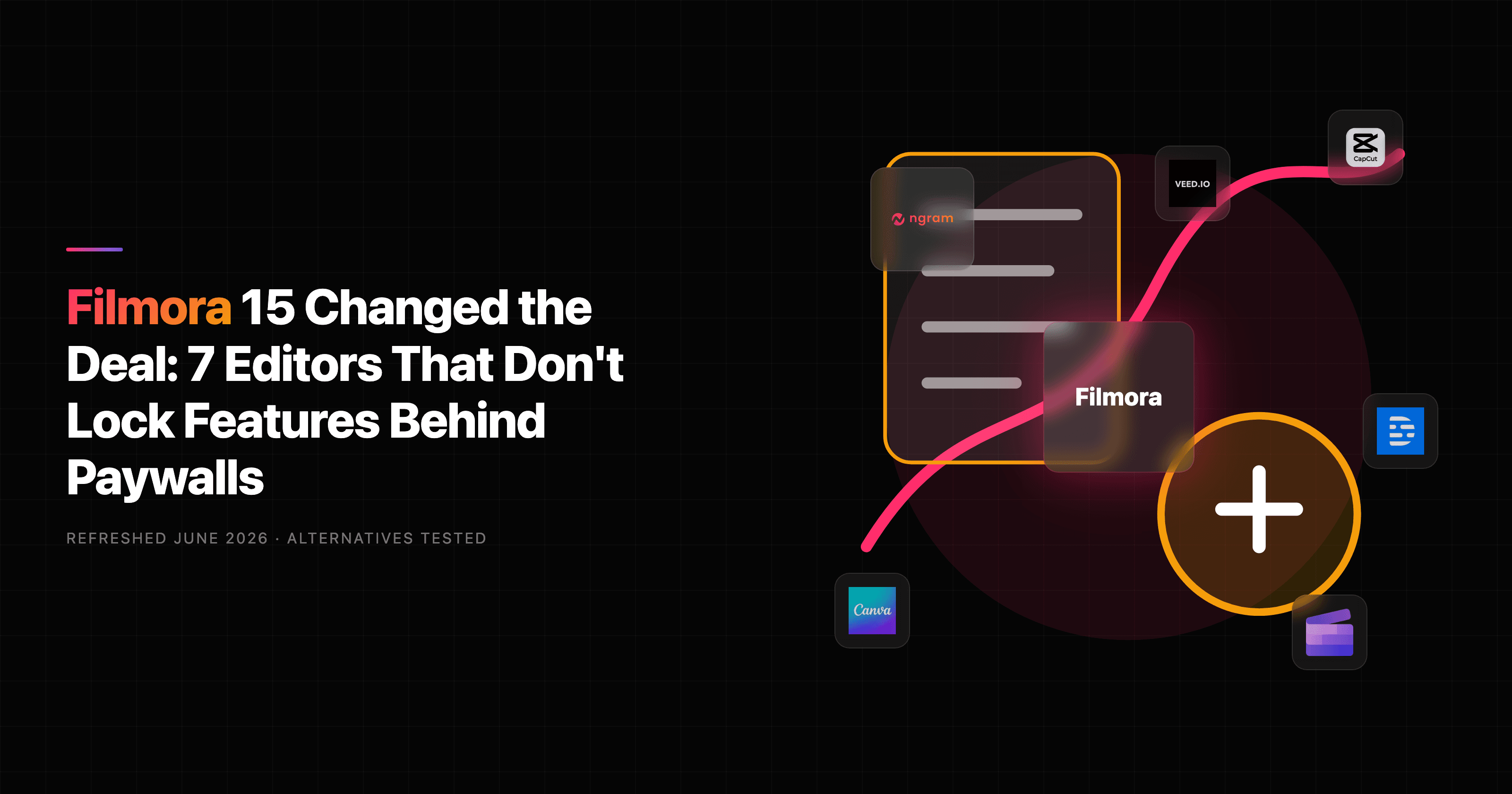 Filmora 15 Changed the Deal: 7 Editors That Don't Lock Features Behind Paywalls