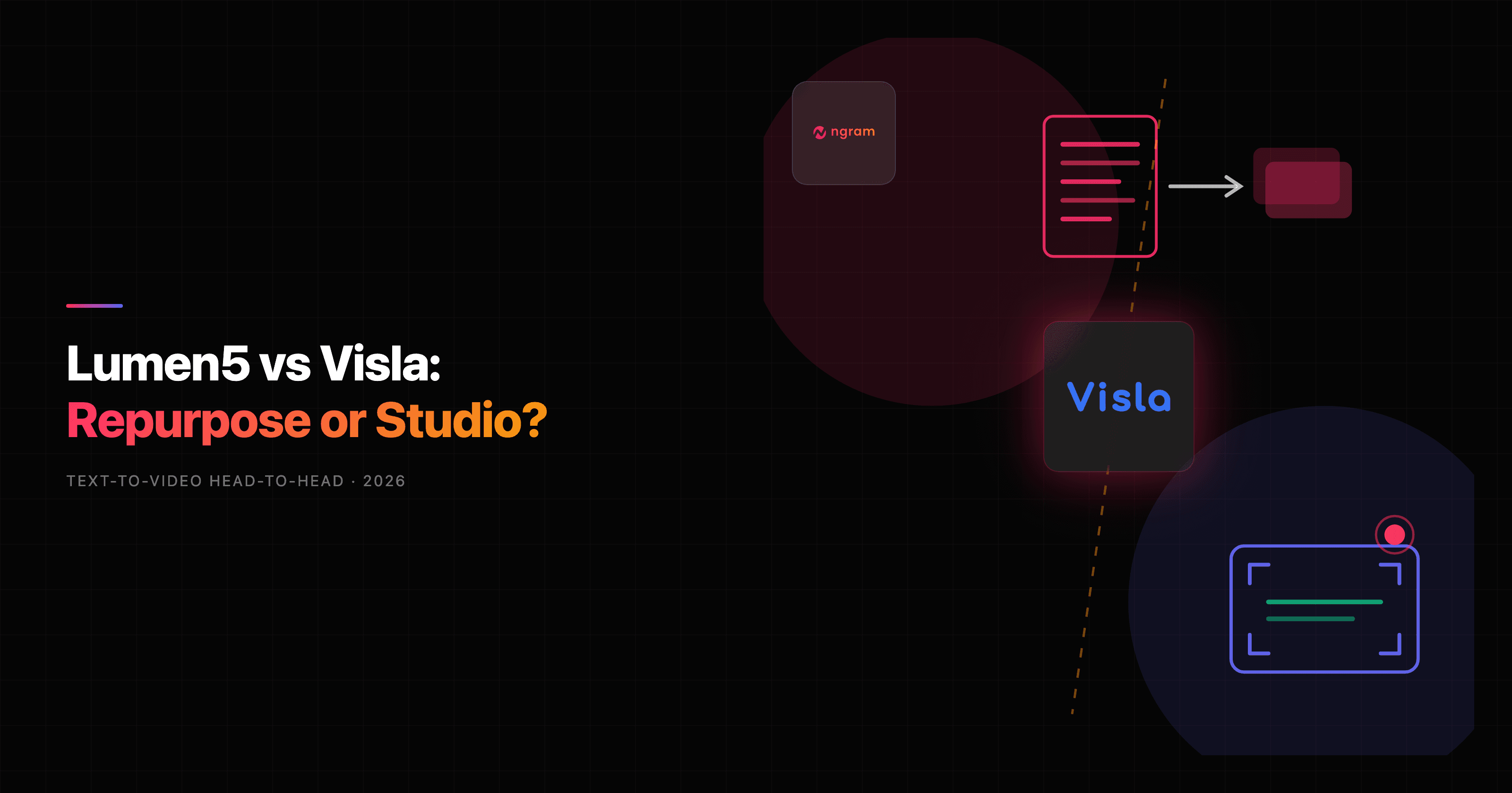 Lumen5 vs Visla: Content Repurposing or All-in-One Video Studio?