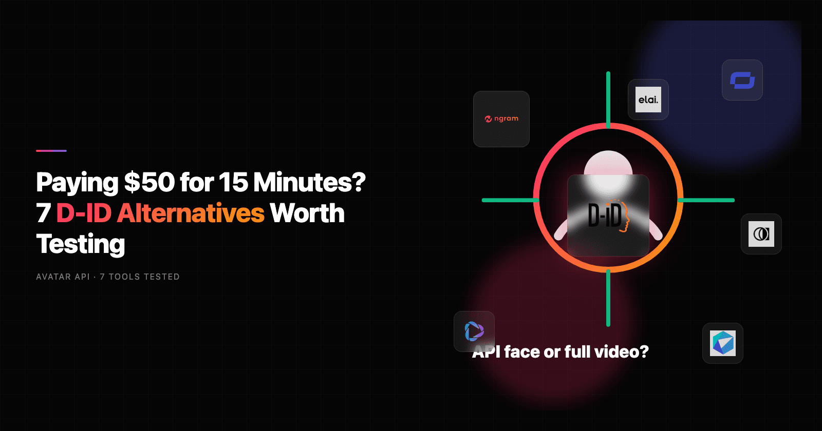 Paying $50 for 15 Minutes? 7 D-ID Alternatives Worth Testing