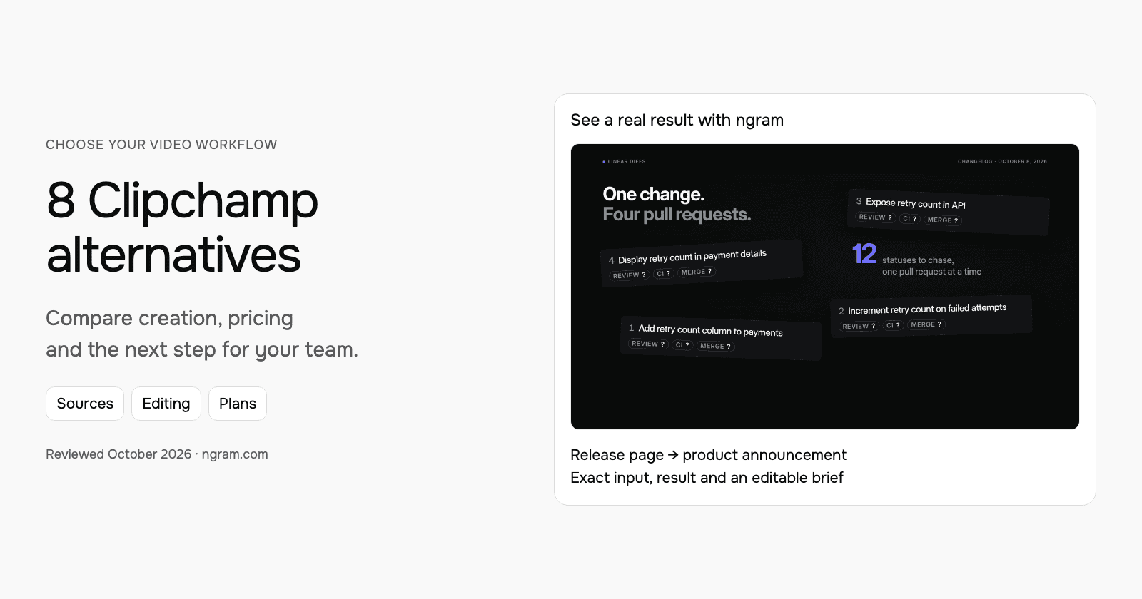 8 Clipchamp alternatives for editing and AI video workflows