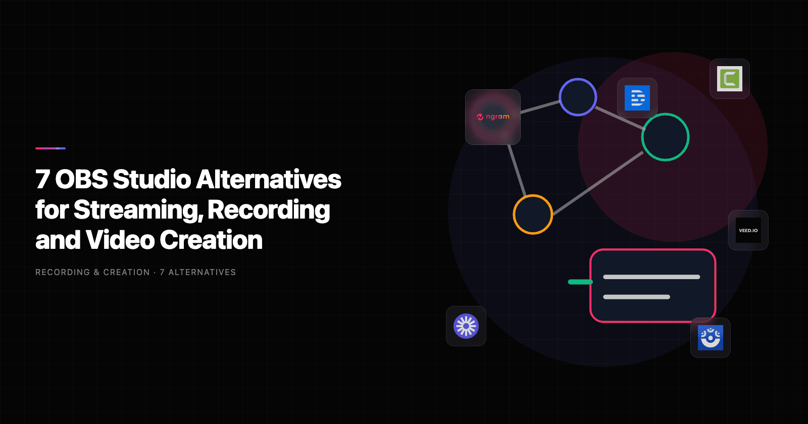 7 OBS Studio Alternatives for Streaming, Recording and Video Creation