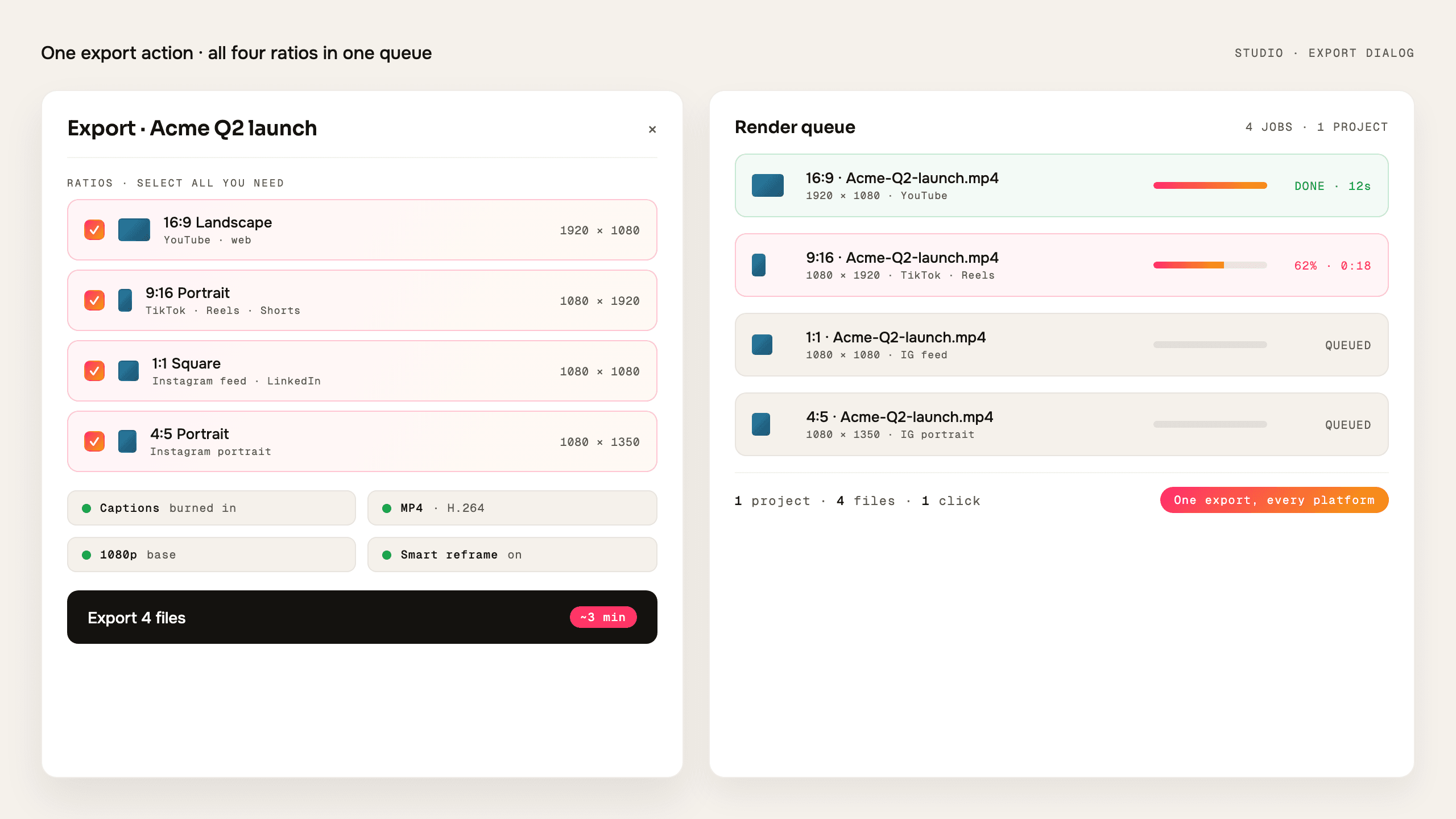 Multi-Format Export proof slot for this section. Replace with real product capture when a stronger asset is available.