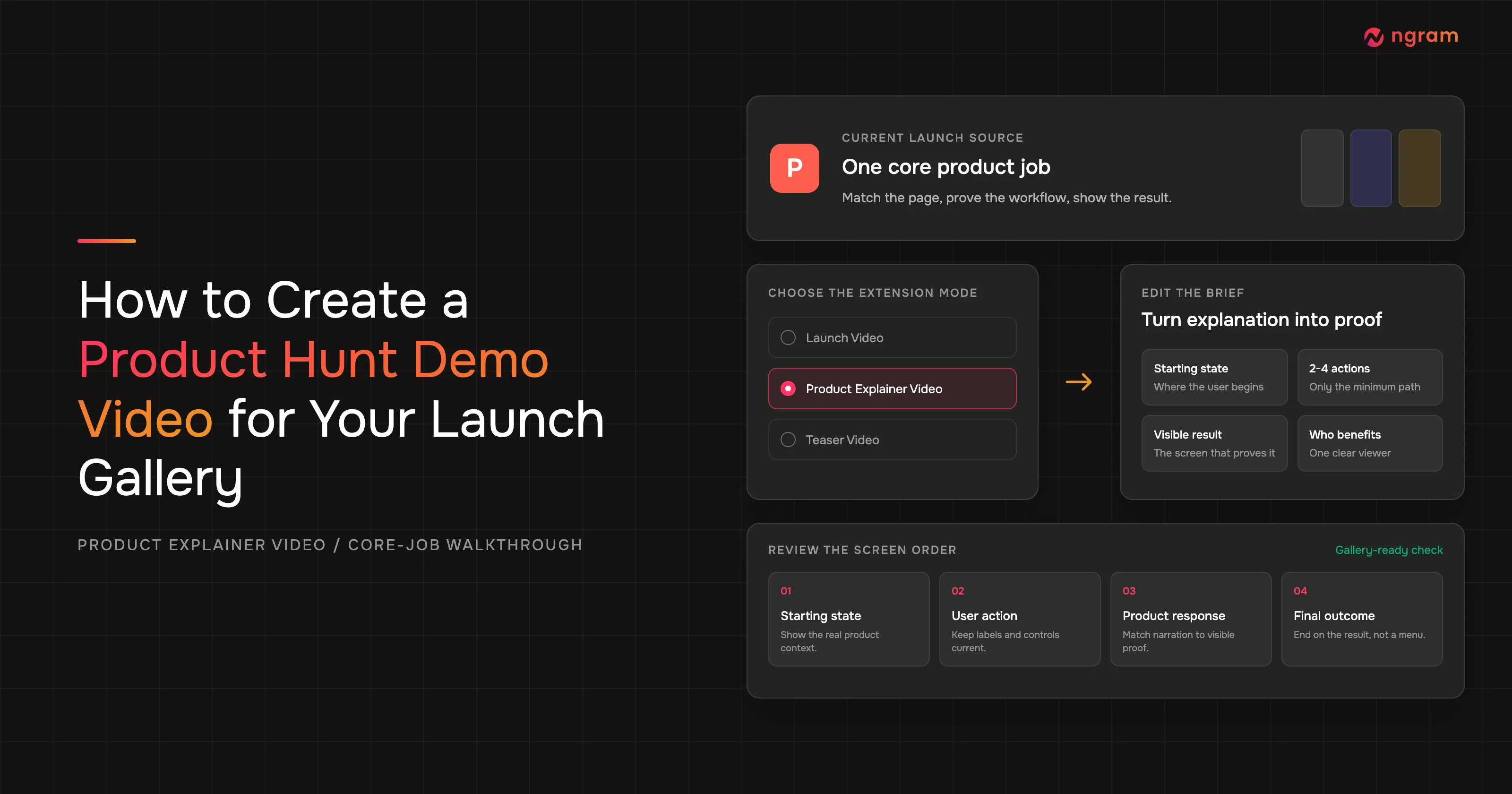 How to Create a Product Hunt Demo Video for Your Launch Gallery