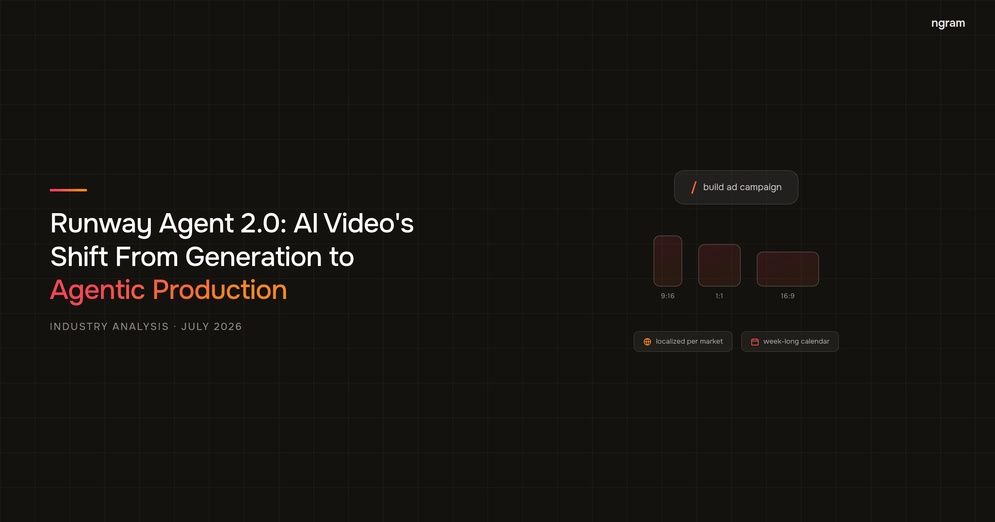 Runway Agent 2.0: AI Video's Shift From Generation to Agentic Production