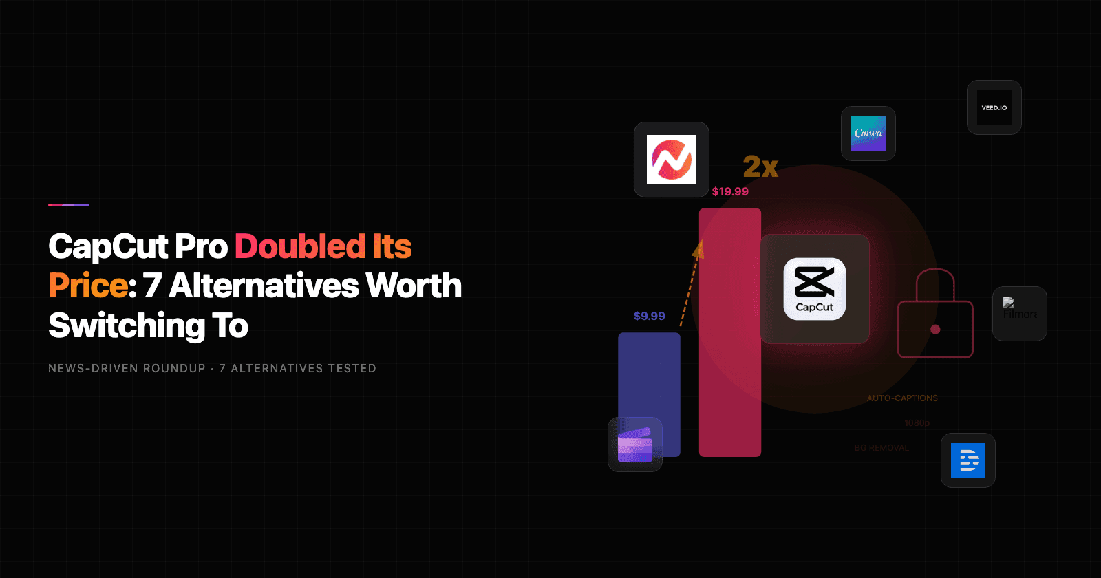 CapCut Pro Doubled Its Price: 7 Alternatives Worth Switching To