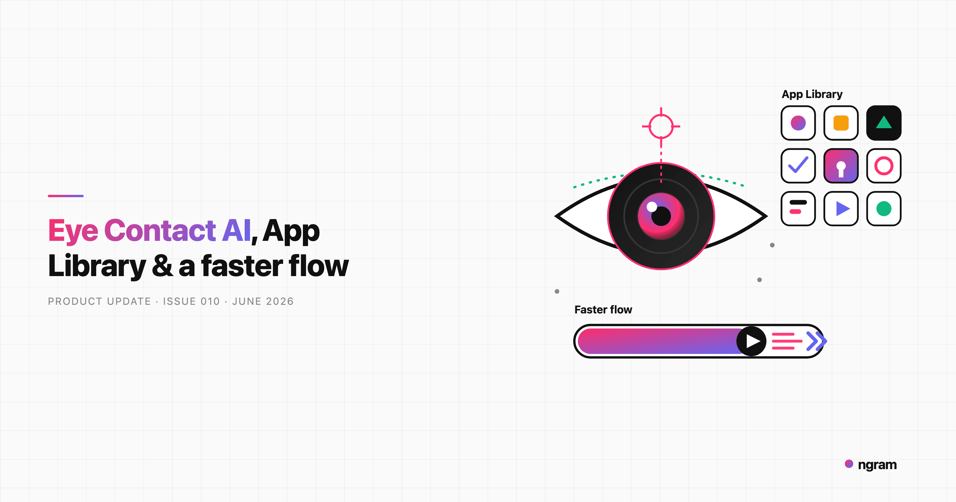 Product Update: Eye Contact AI, App Library, and a Faster Video Flow - June 4, 2026