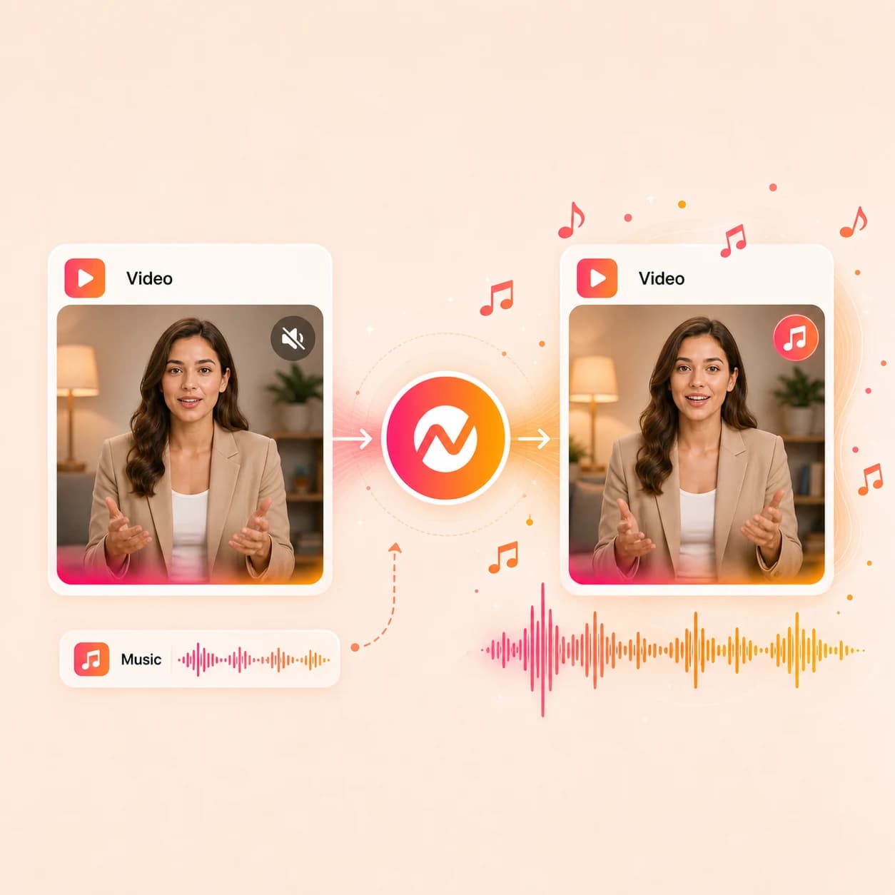 Add Music to Video hero preview