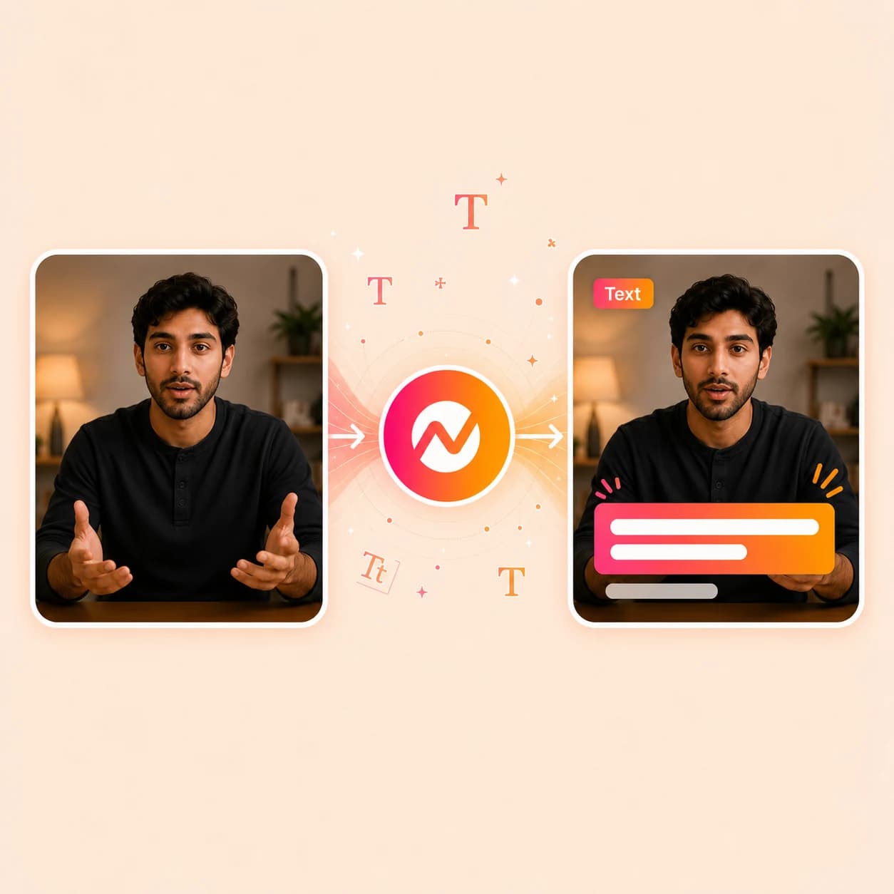 Add Text to Video hero preview
