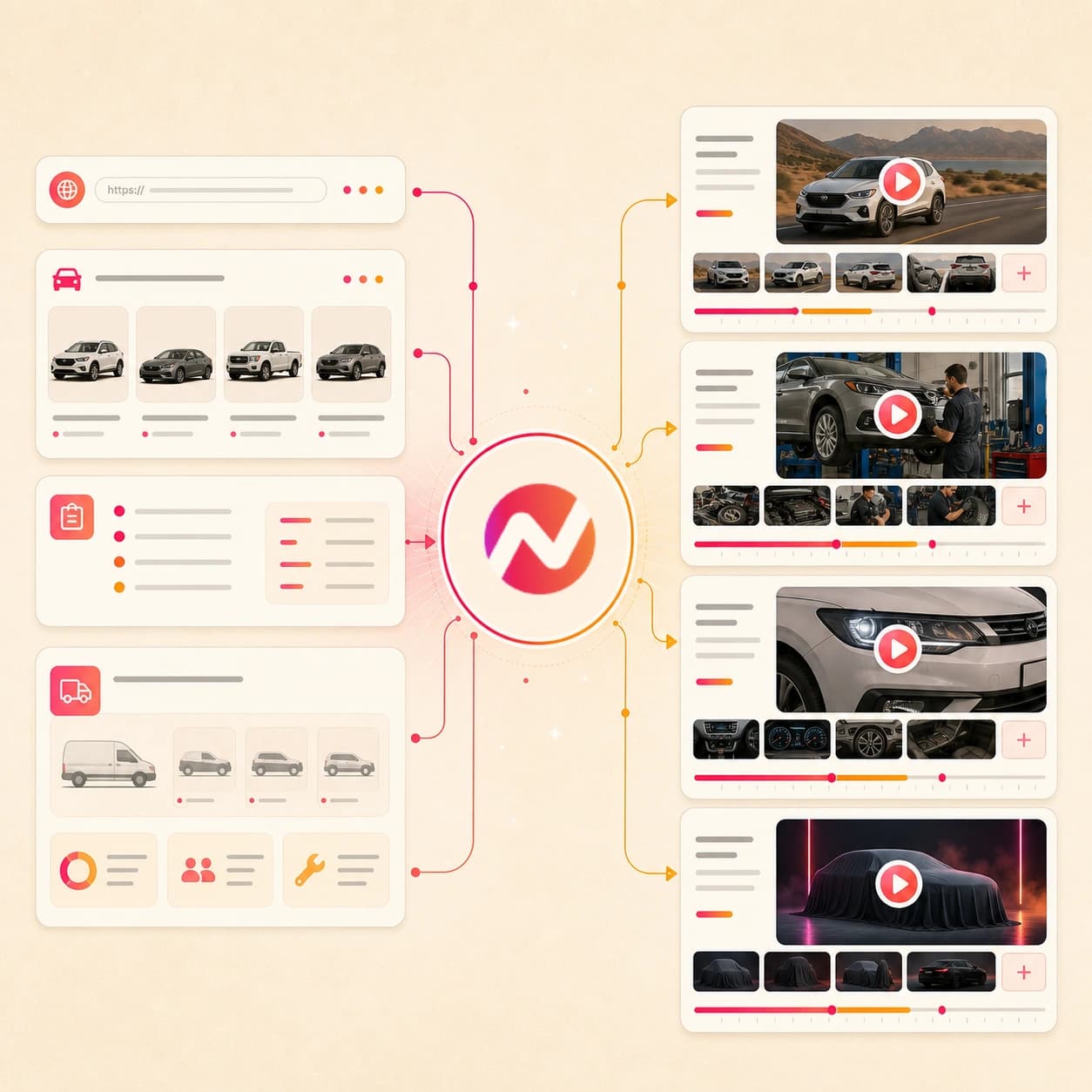 AI Automotive Video Maker hero preview