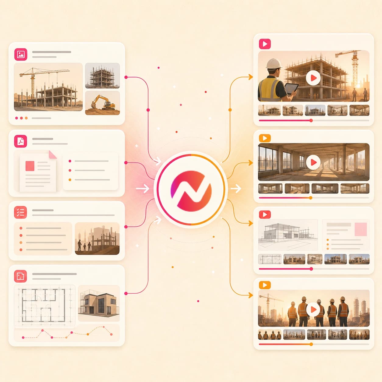 AI Construction Video Maker hero preview