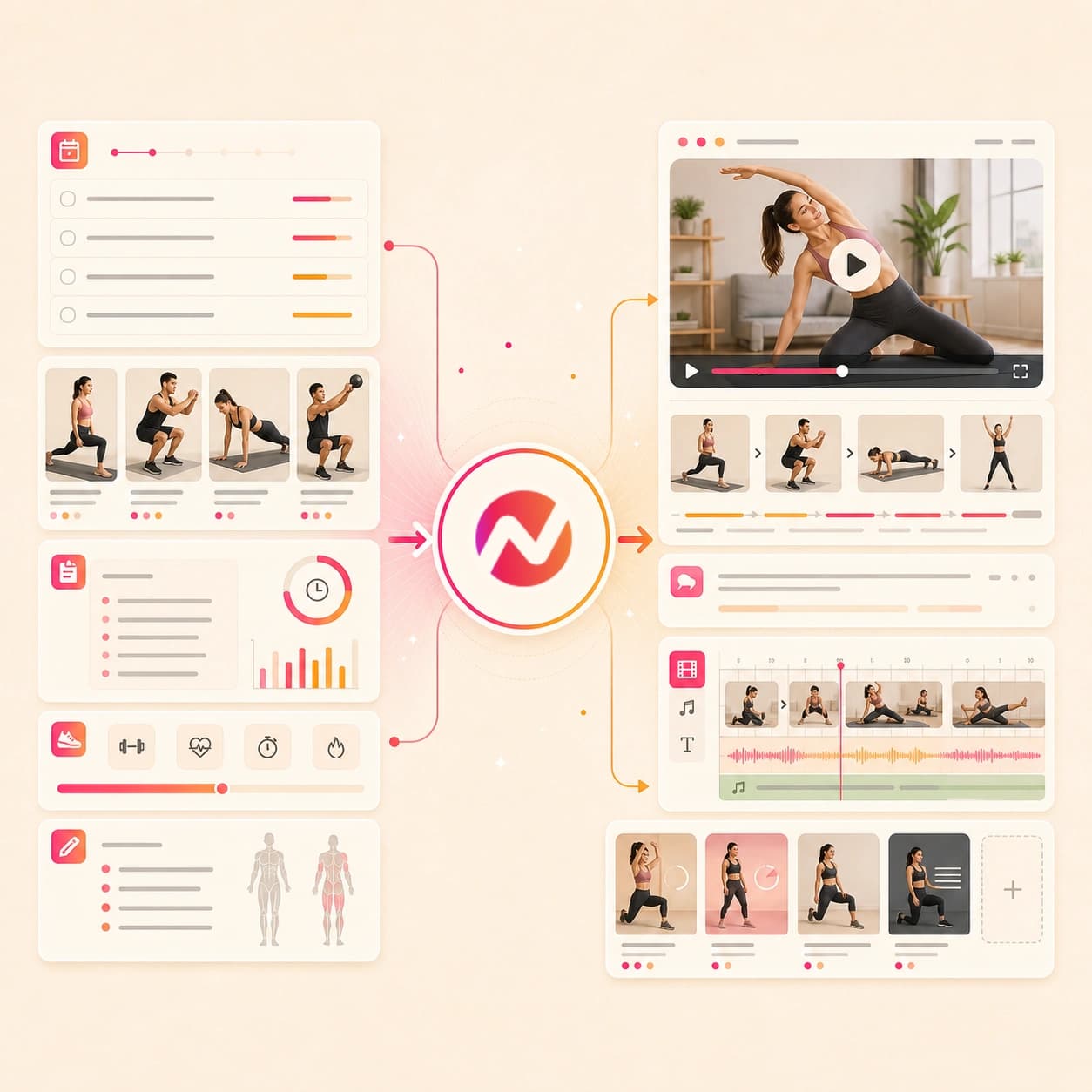 AI Fitness Video Maker hero preview