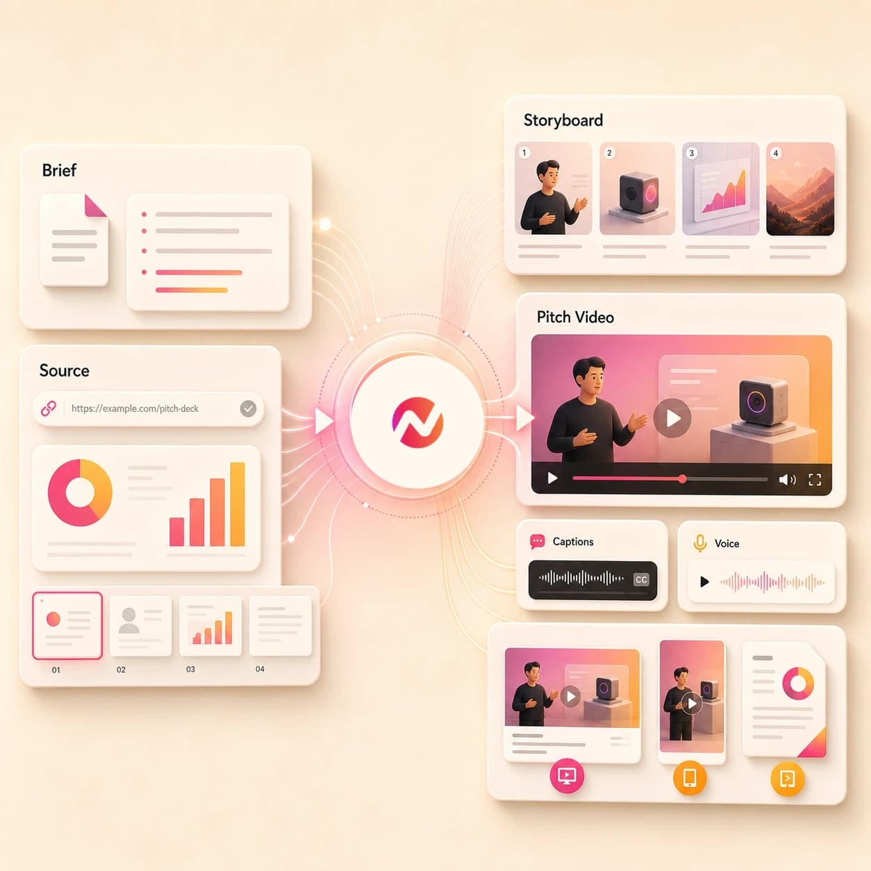 AI Pitch Video Maker hero preview
