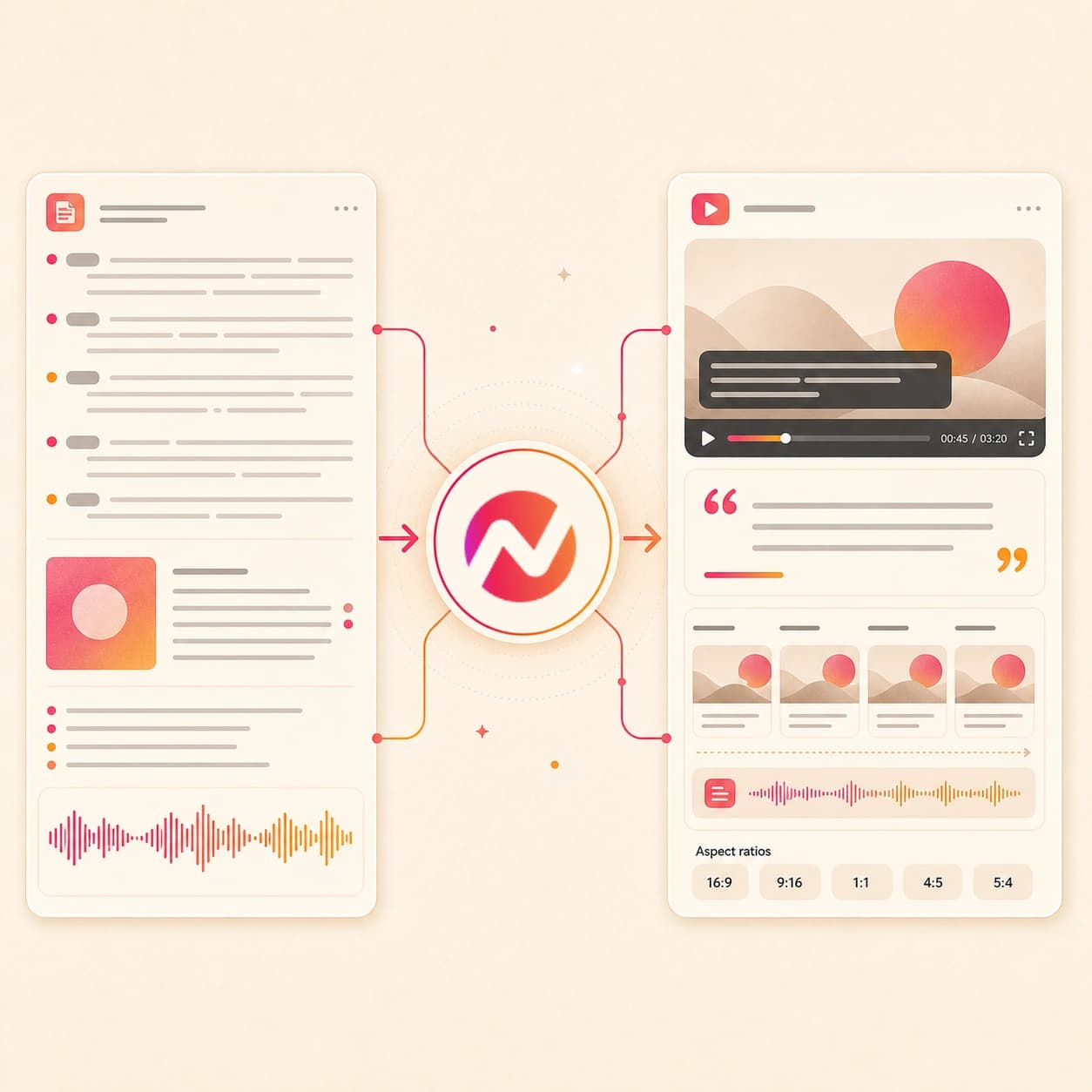 AI Podcast Video Maker hero preview