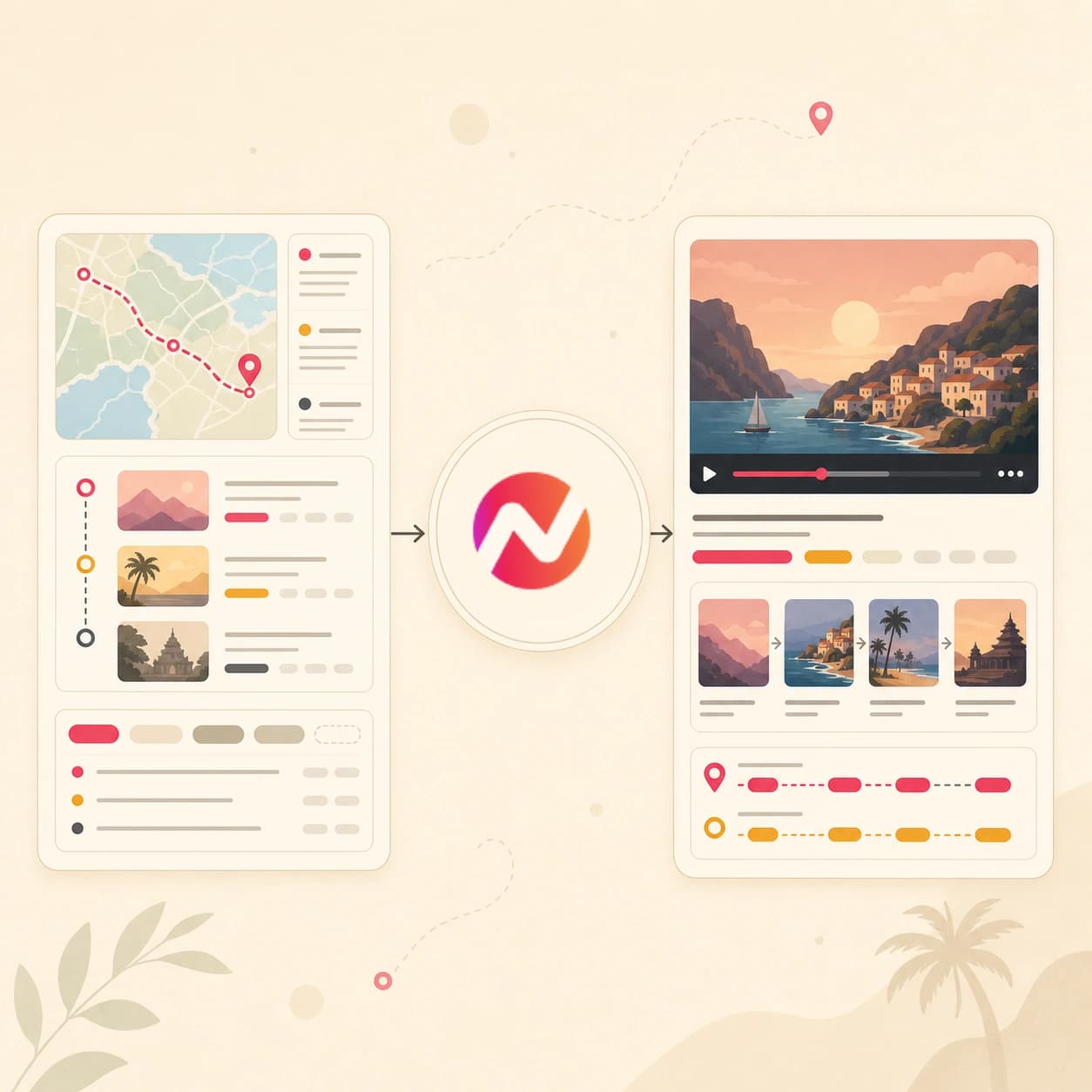 AI Travel Video Maker hero preview