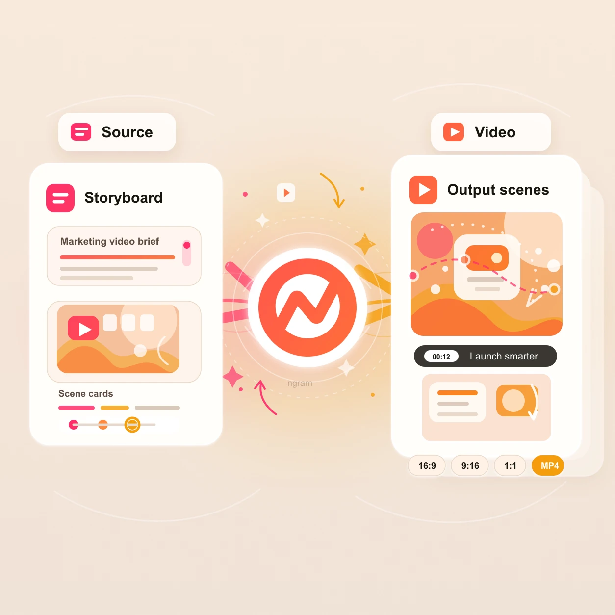 Animated AI Video Maker hero preview