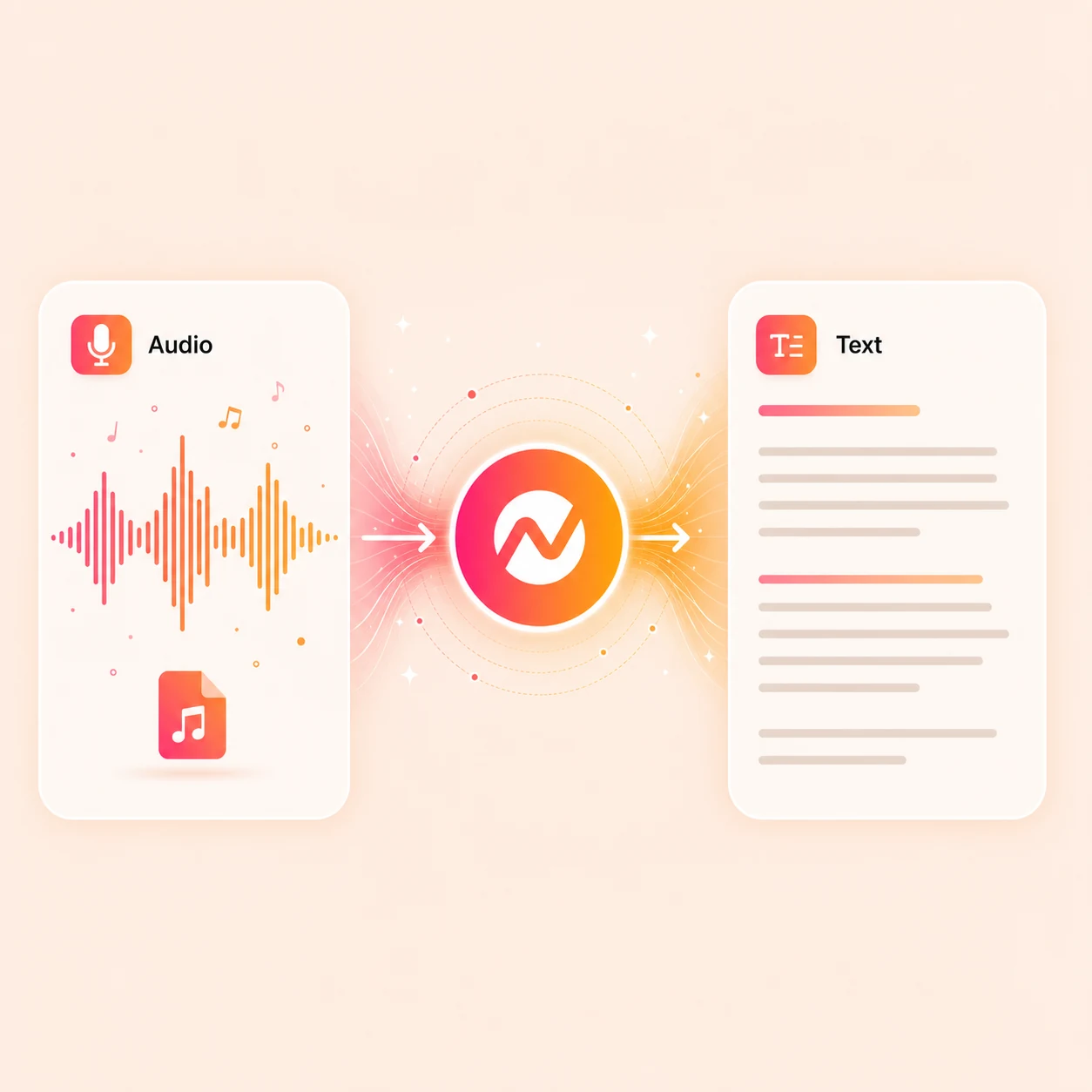 Audio to Text hero preview