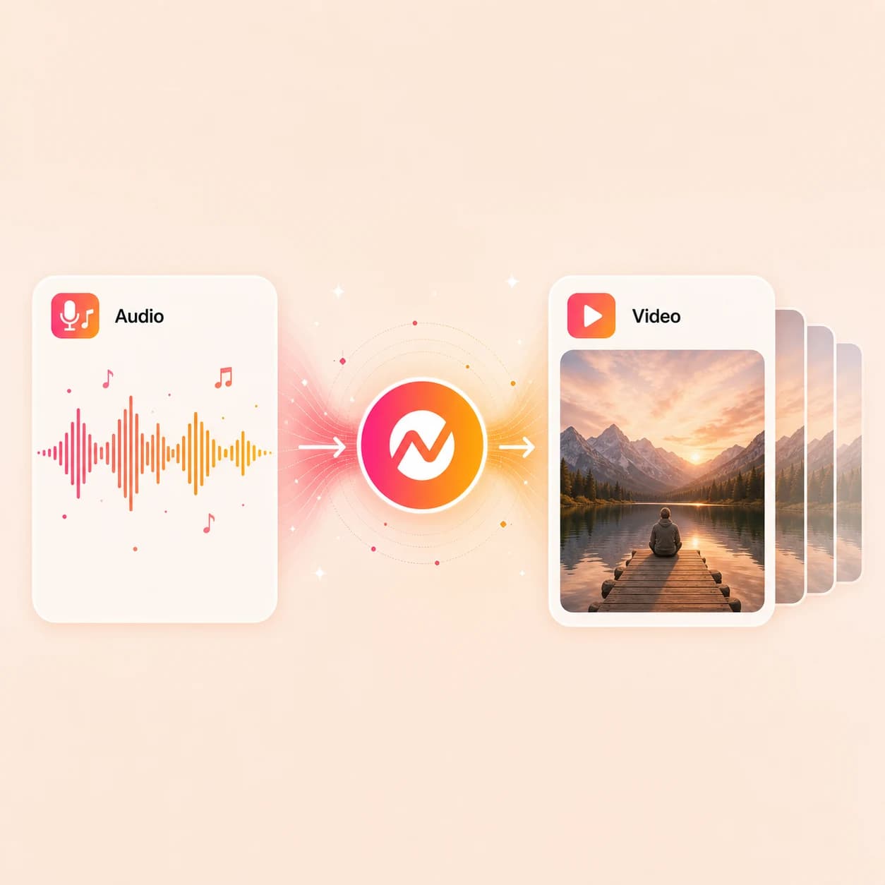 Audio to Video hero preview