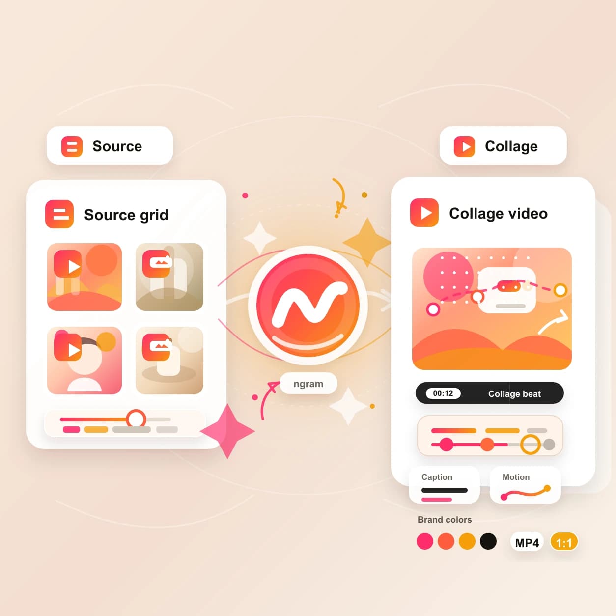 Collage AI Video Maker hero preview