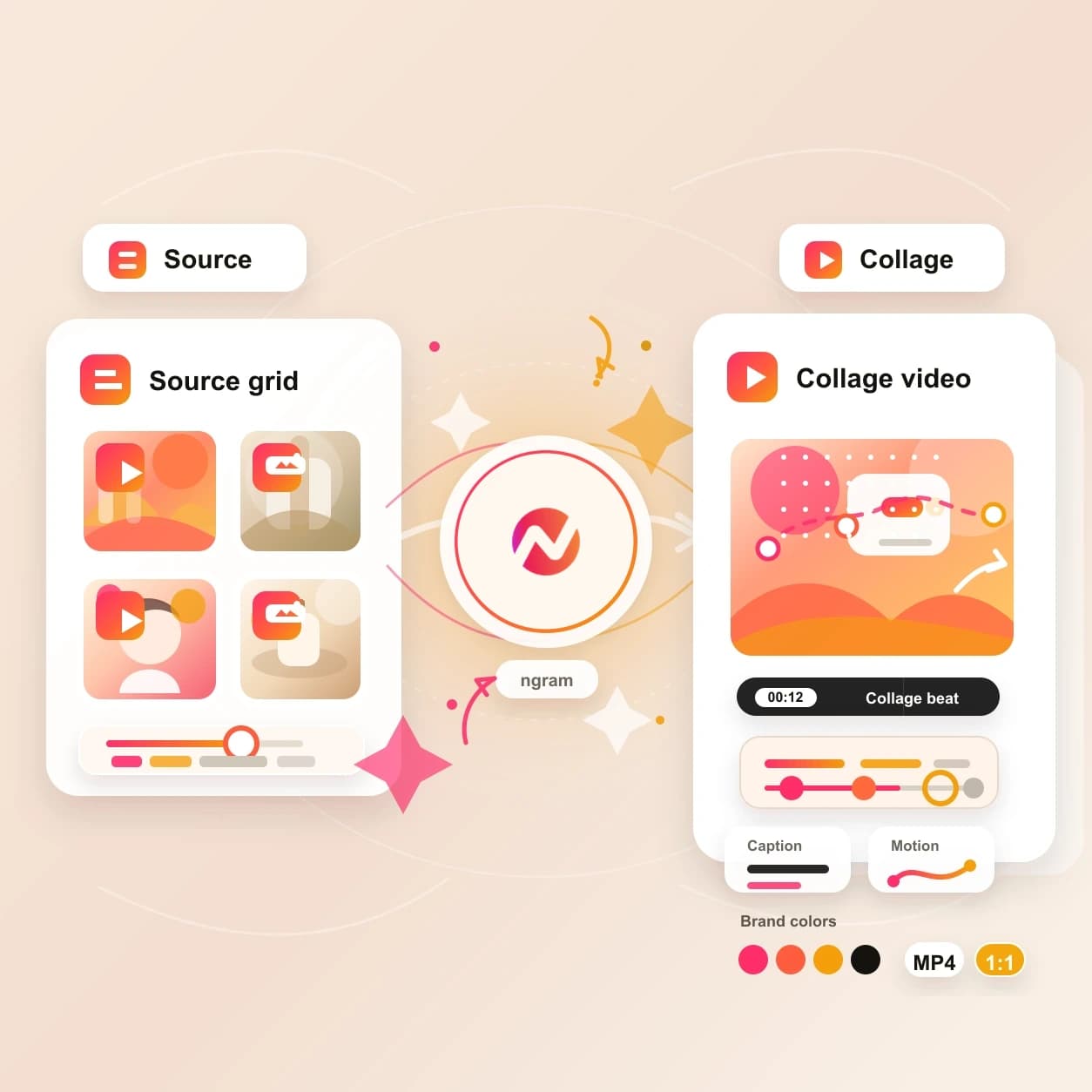 Collage AI Video Maker hero preview