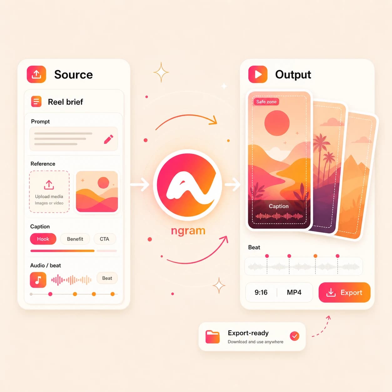 Instagram AI Reels Maker hero preview