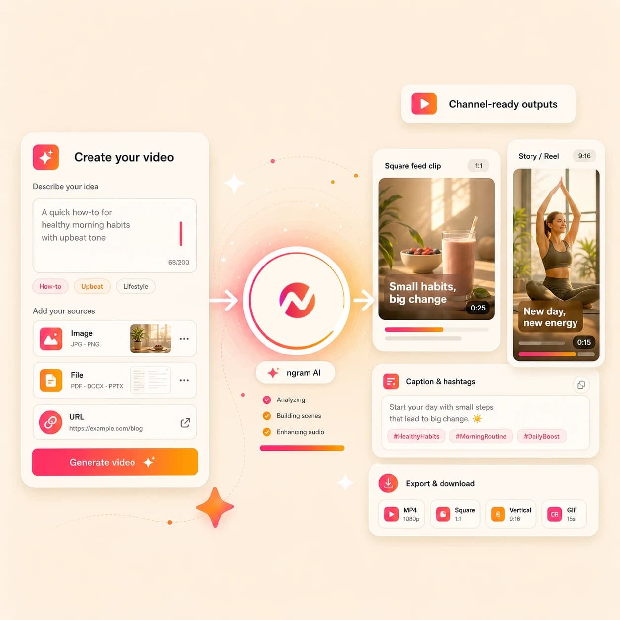 Instagram AI Video Maker hero preview