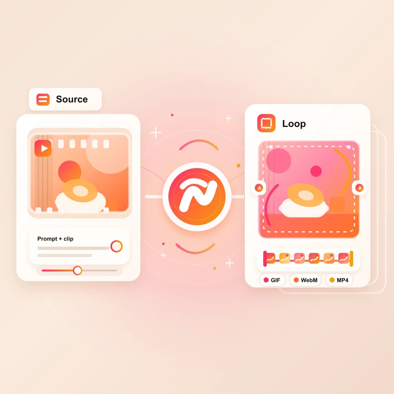 Looping AI Video Maker hero preview