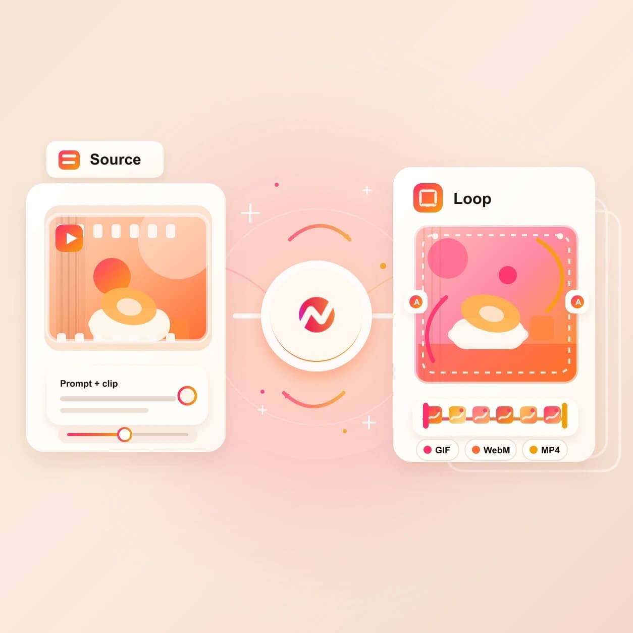 Looping AI Video Maker hero preview
