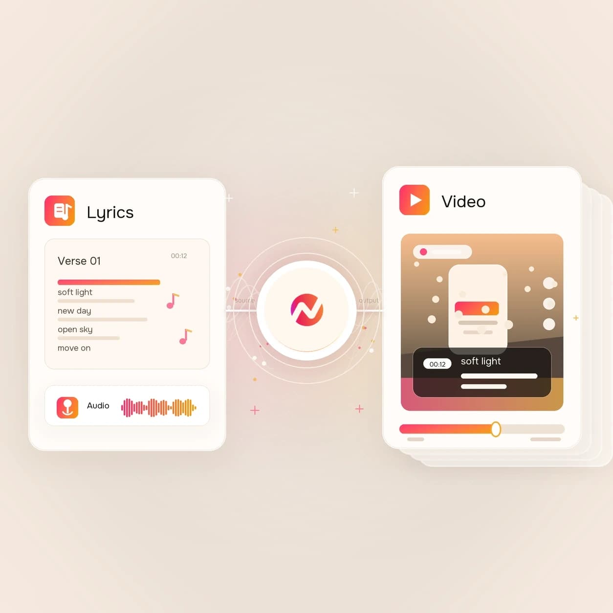 Lyric AI Video Maker hero preview
