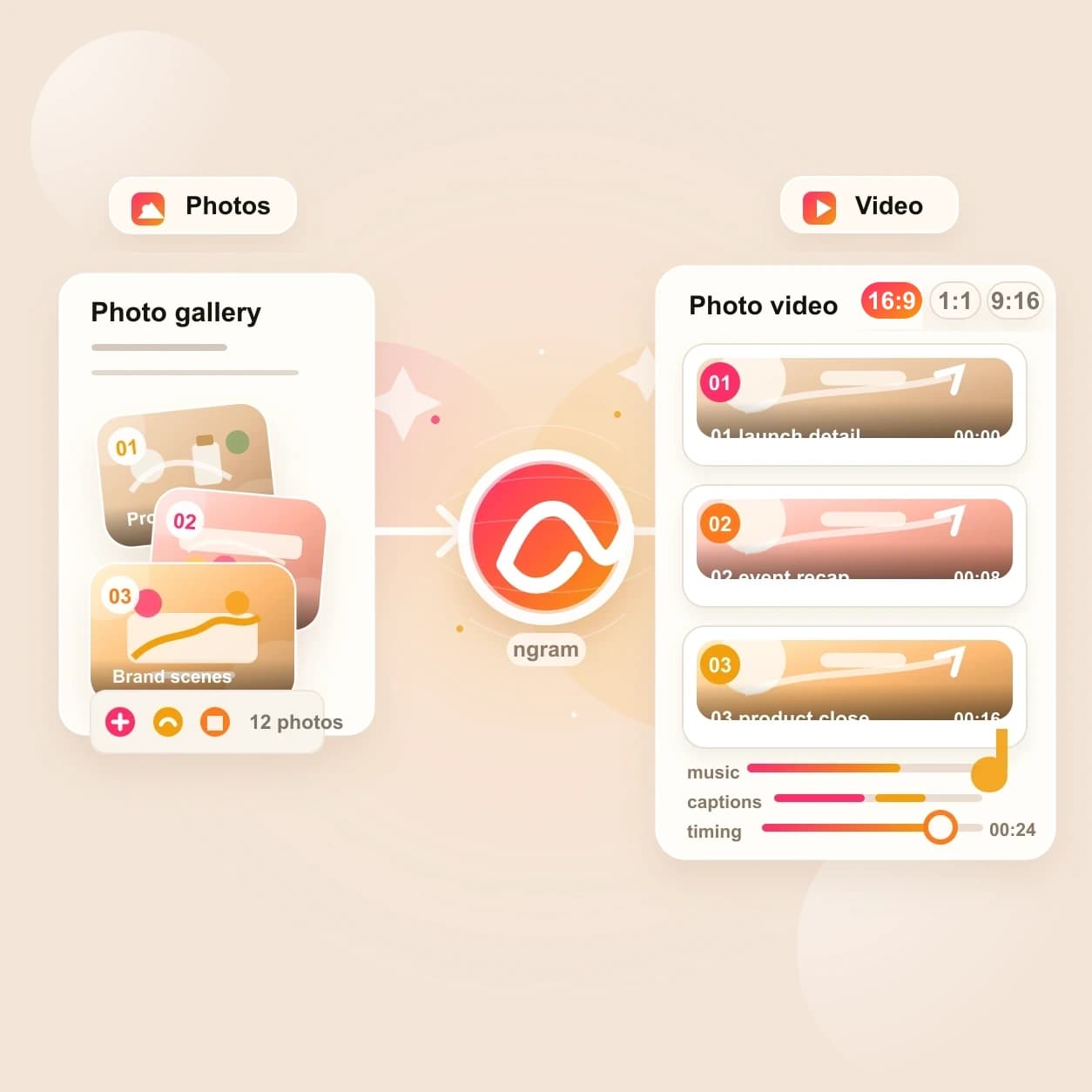 Photo Slideshow AI Video Maker hero preview