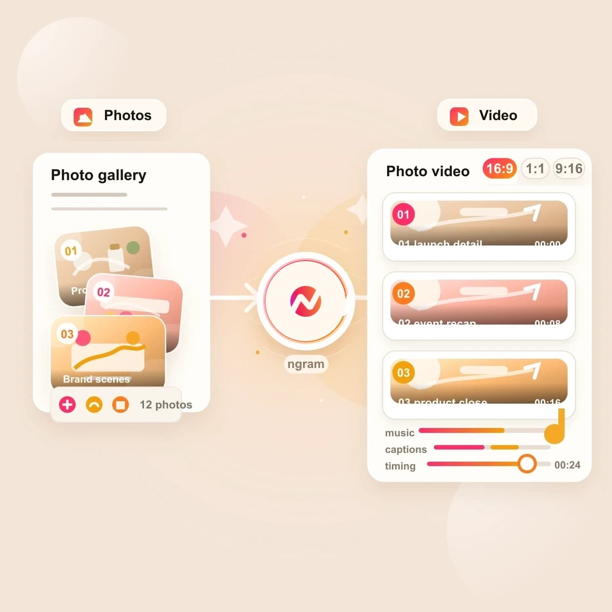 Photo Slideshow AI Video Maker hero preview