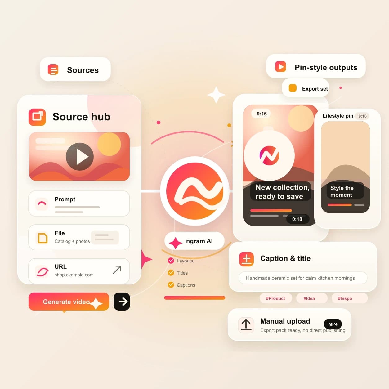 Pinterest AI Video Maker hero preview