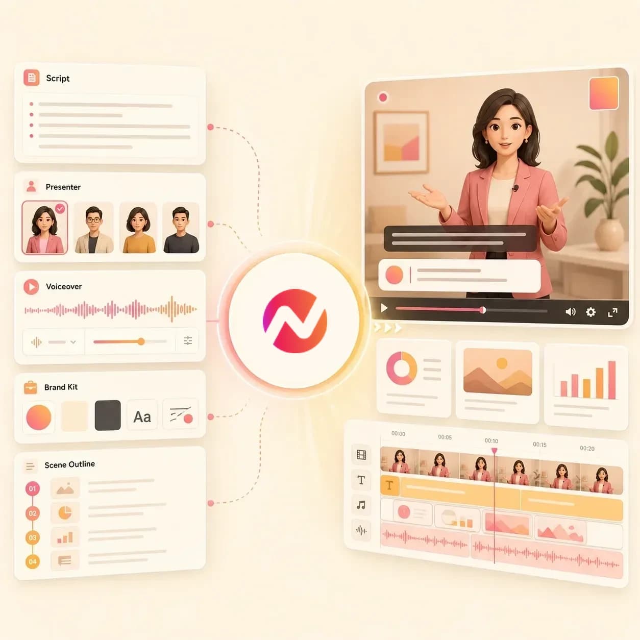 Presenter AI Video Maker hero preview