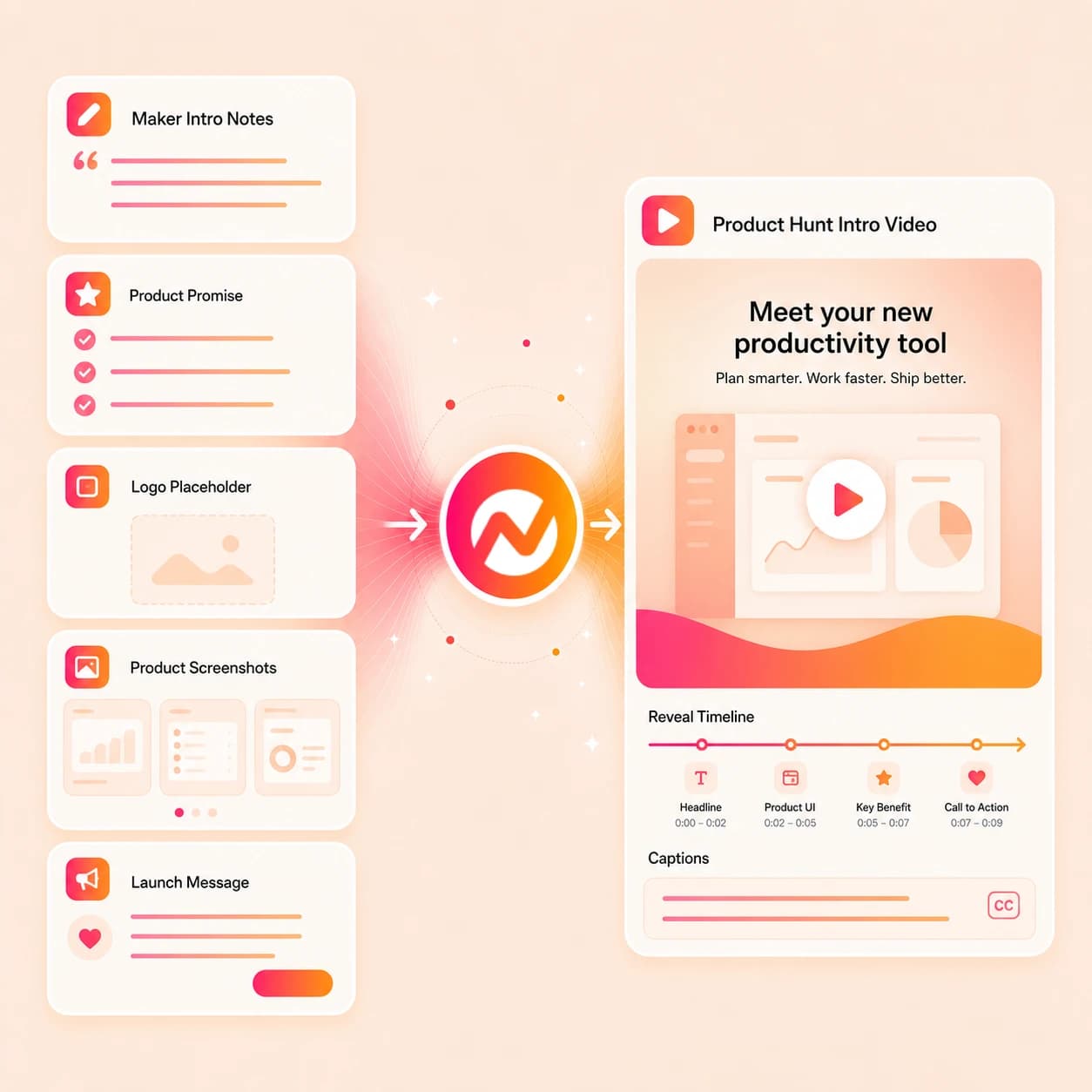 Product Hunt Intro Video Maker hero preview
