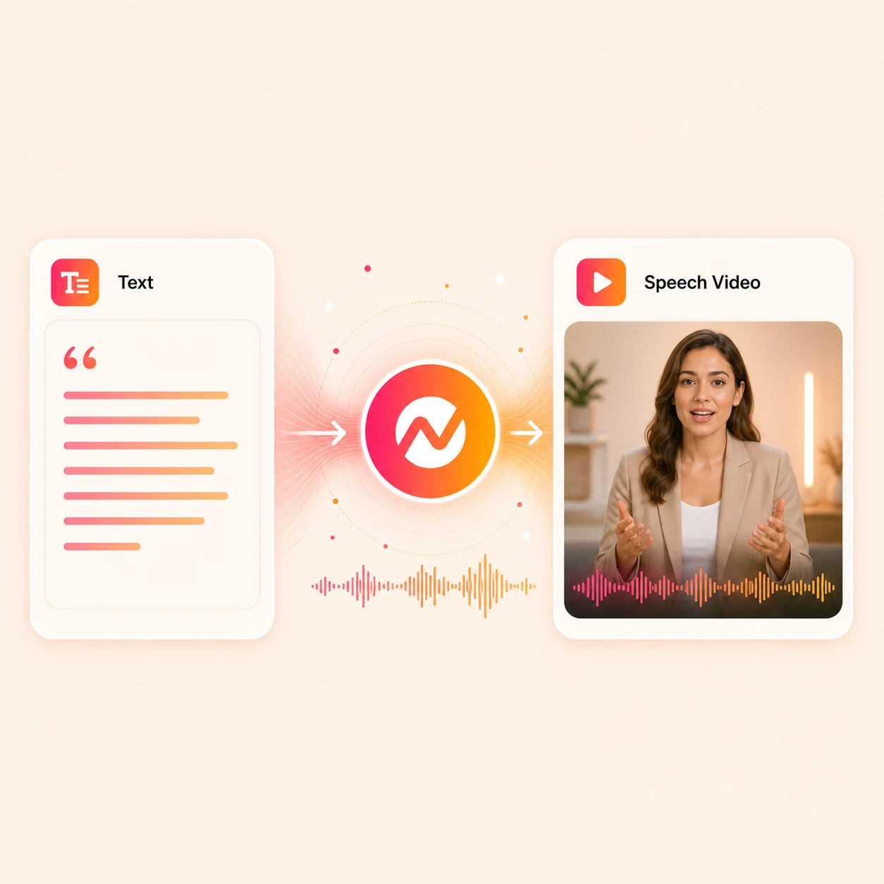Text to Speech Video hero preview