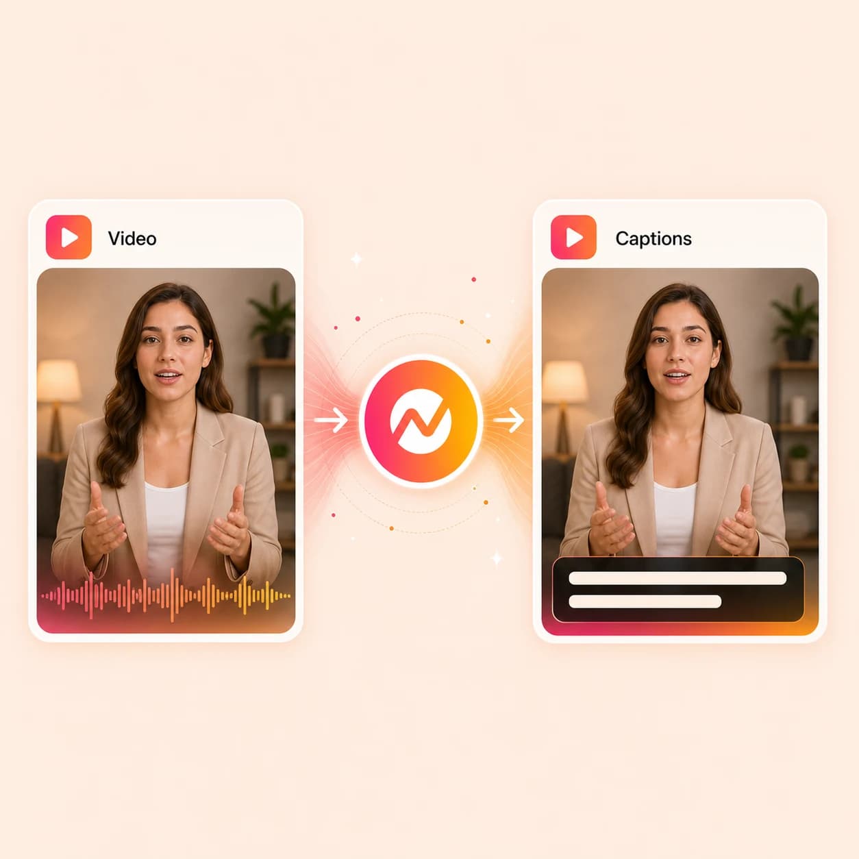 Video Caption Generator hero preview