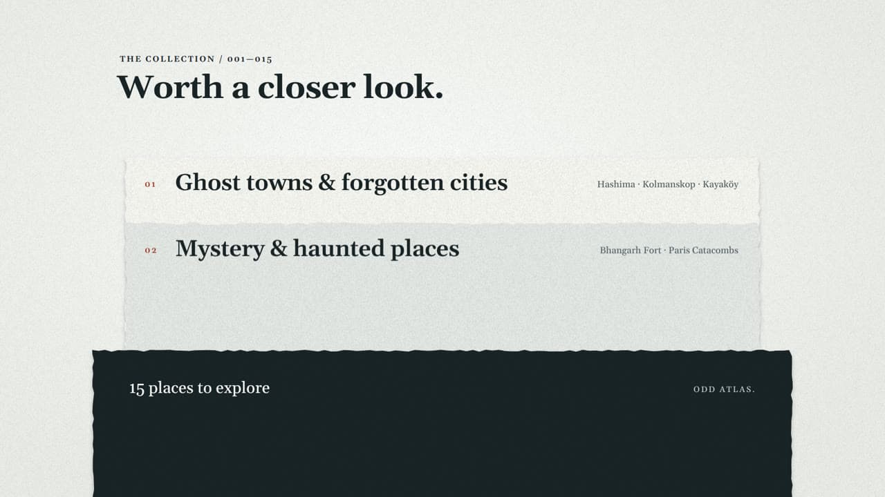 odd atlas — Somewhere out of the ordinary
