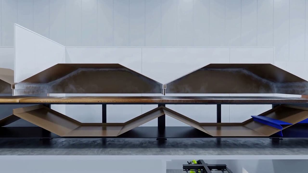 Coffee Freeze-Drying Line: Deposition, Freezing, Crushing