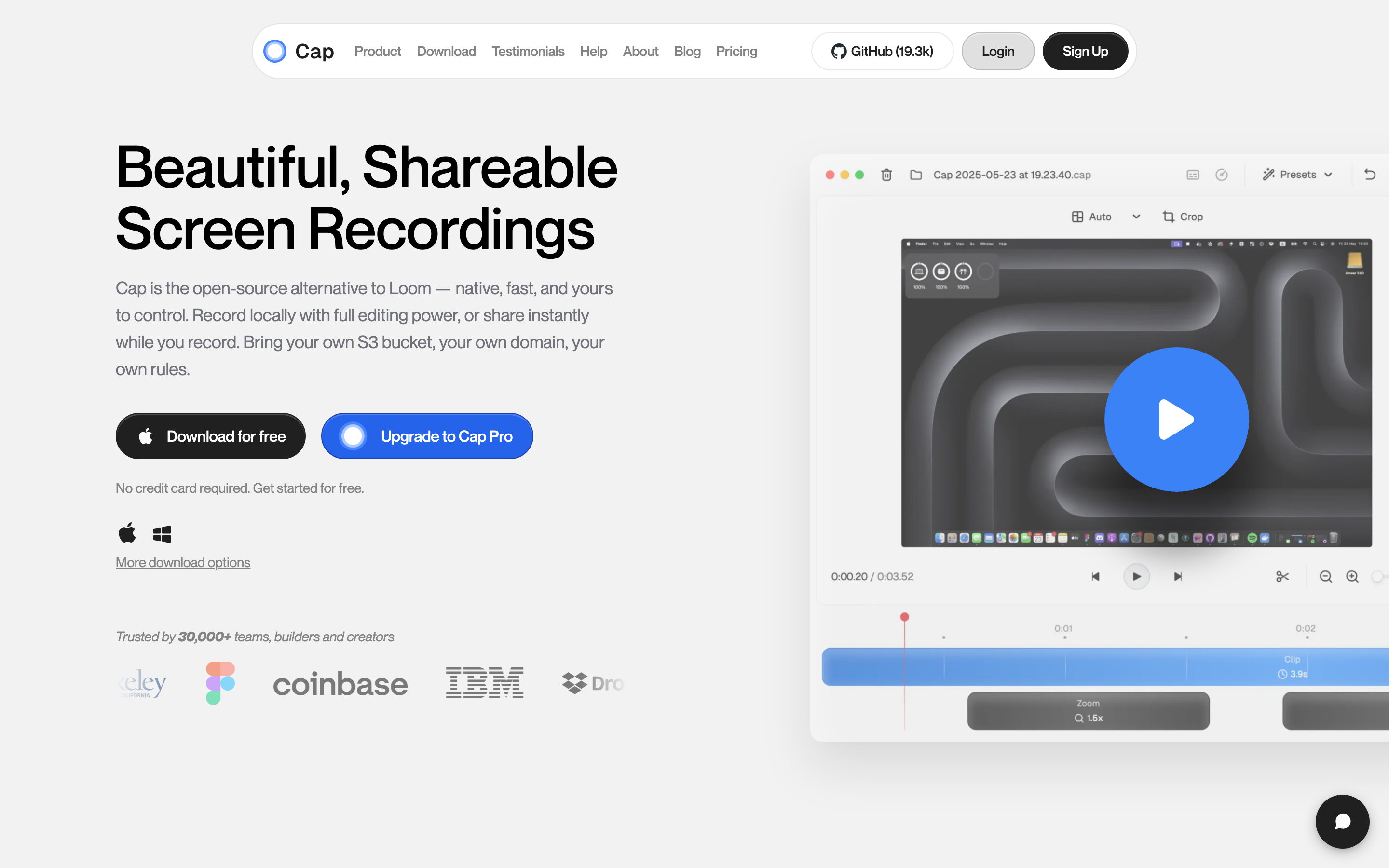 Cap screenshot