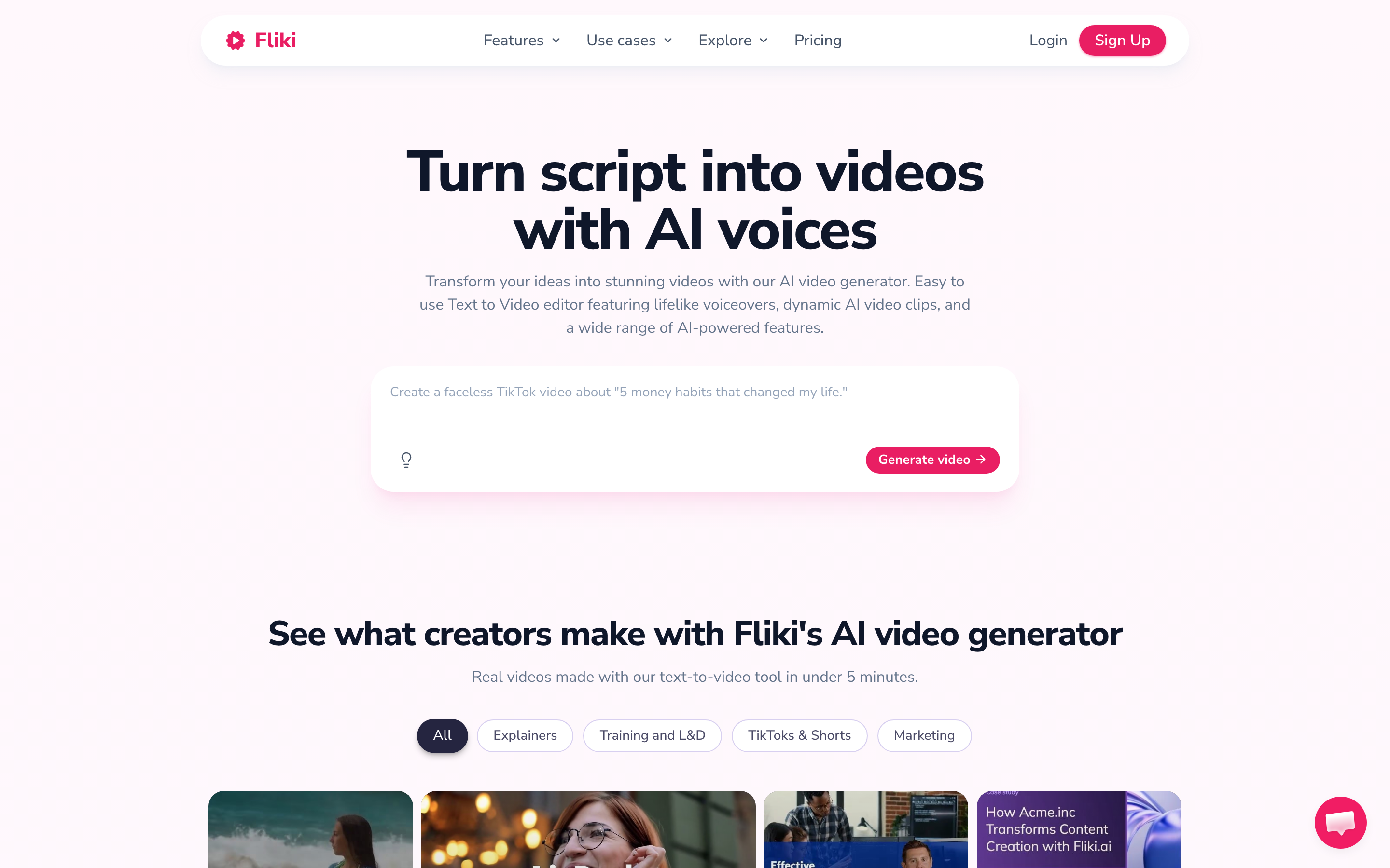 Fliki screenshot