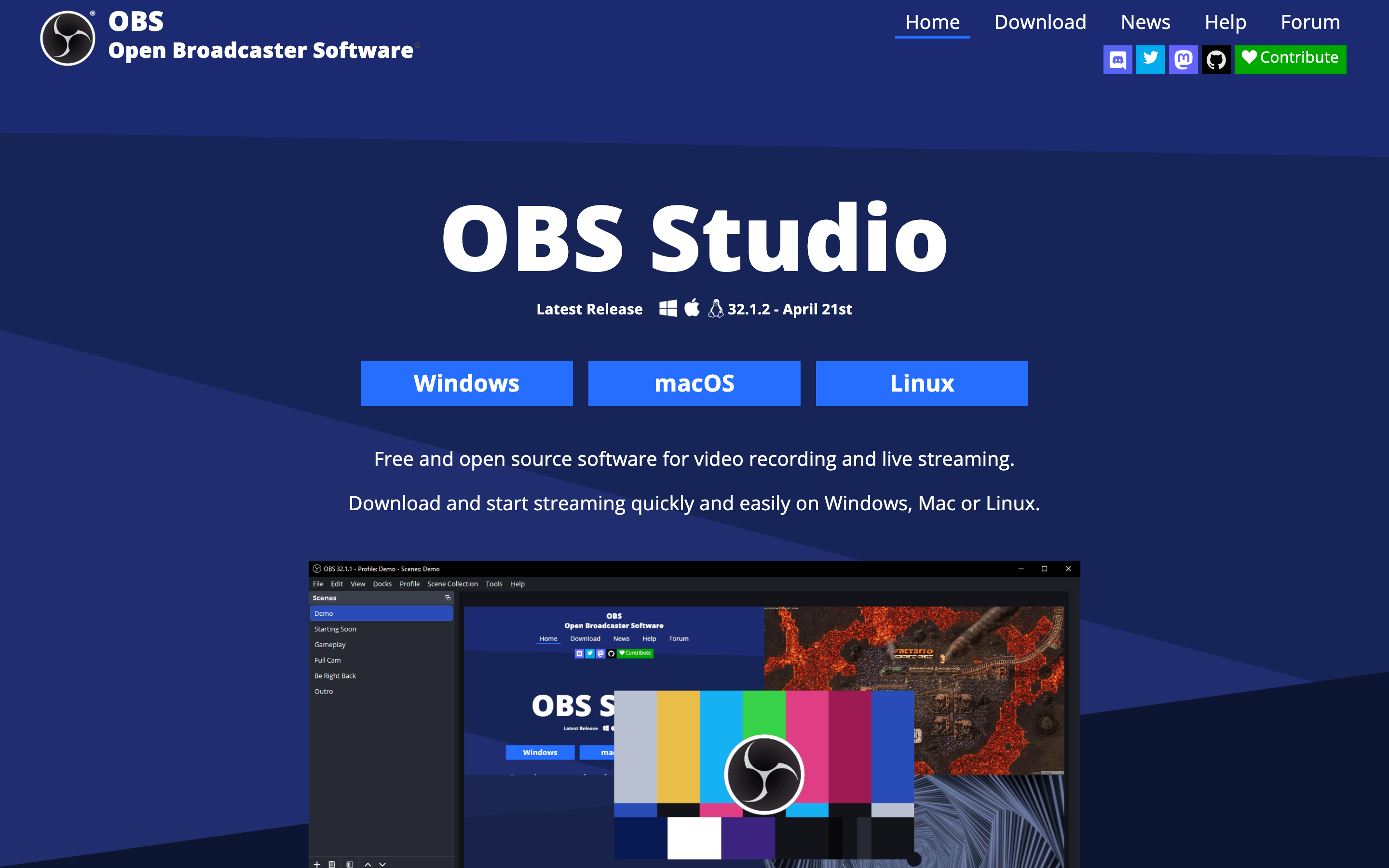OBS Studio screenshot