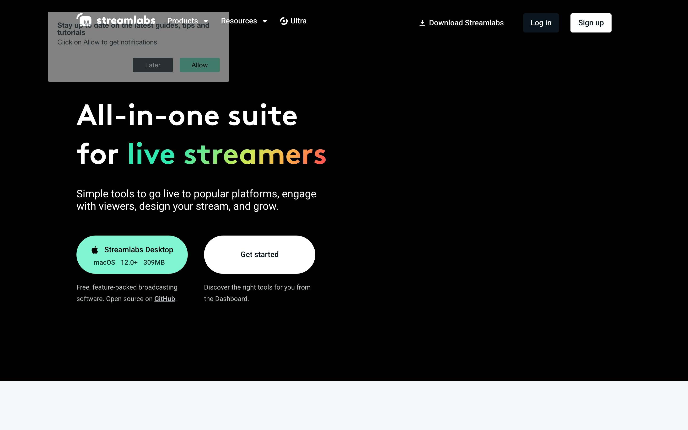 Streamlabs screenshot