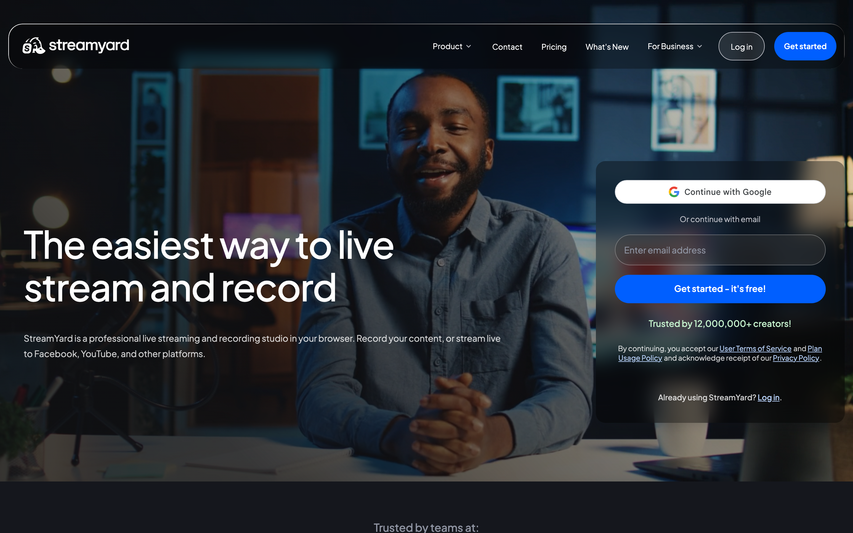 StreamYard screenshot