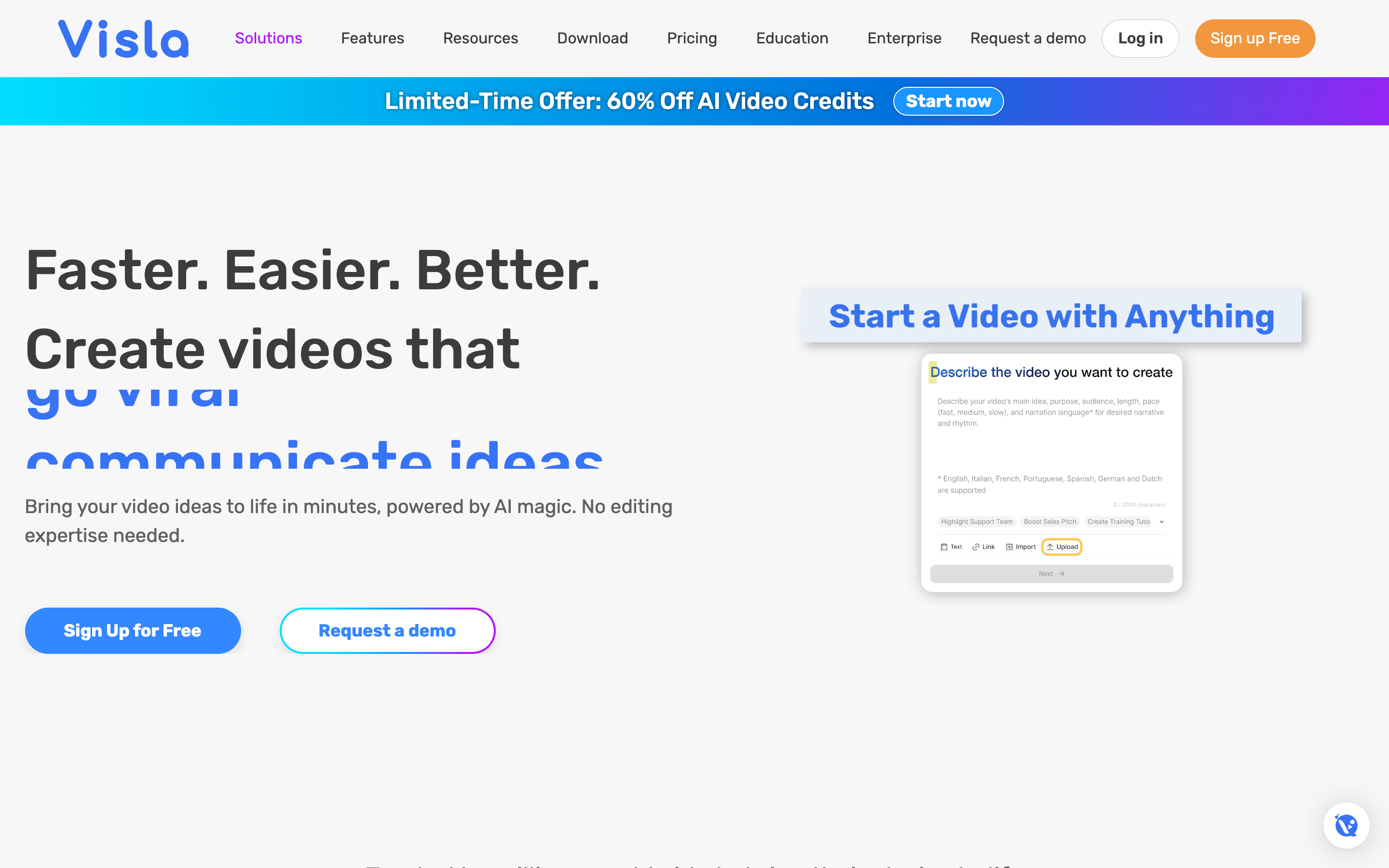 Visla screenshot