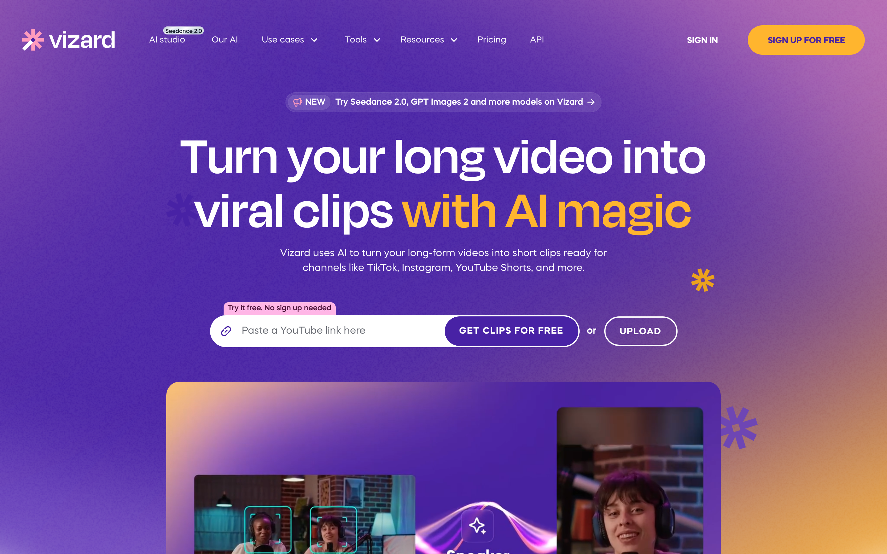Vizard screenshot