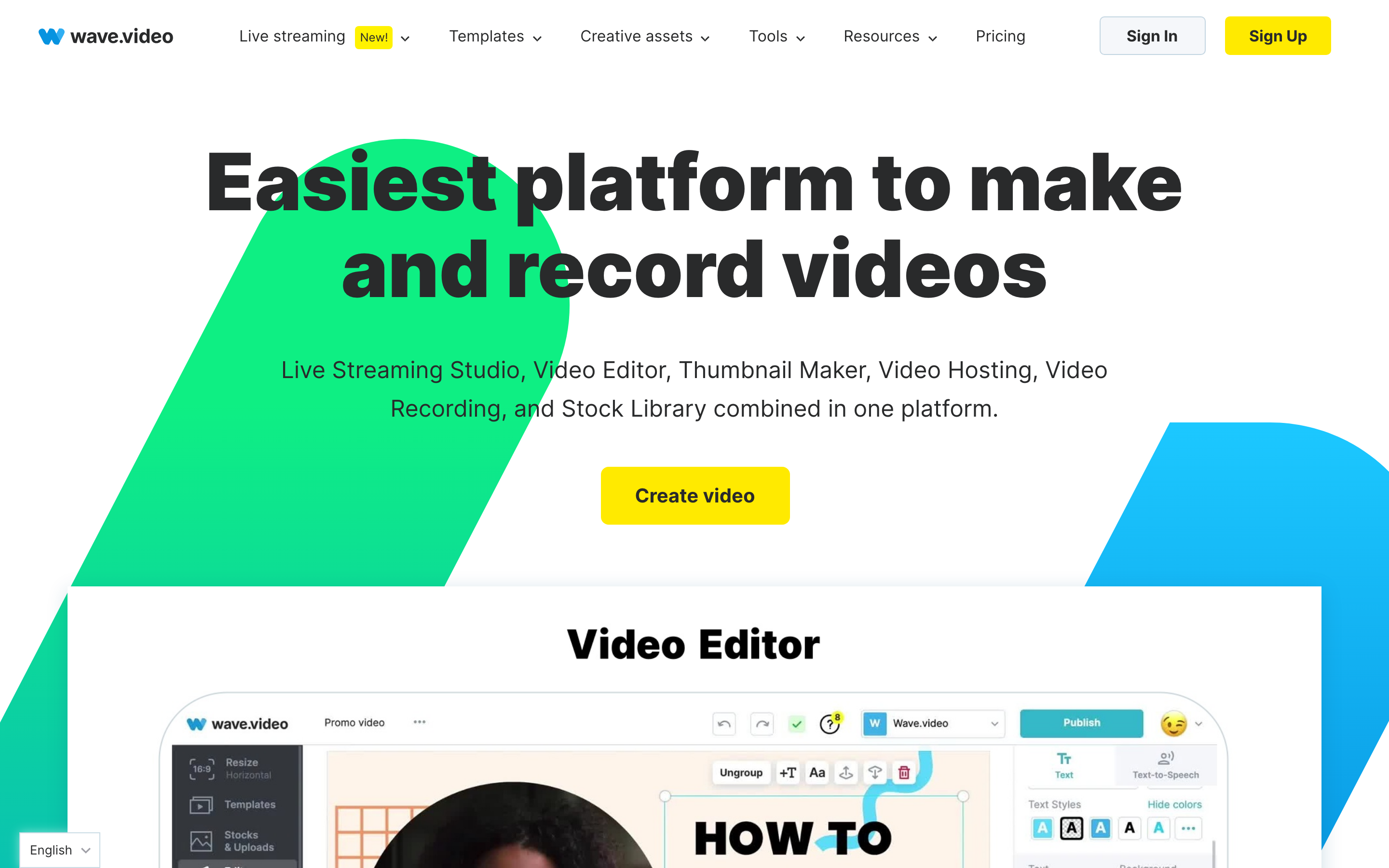 Wave.video screenshot