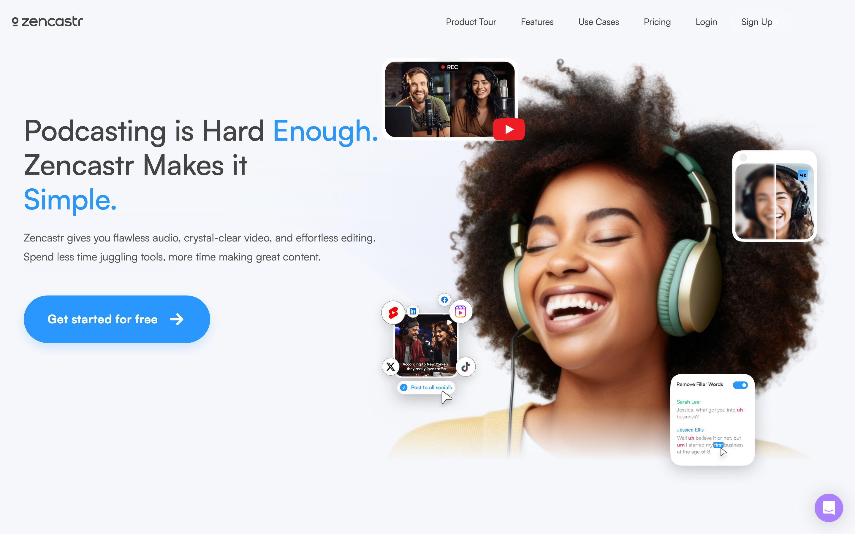 Zencastr screenshot